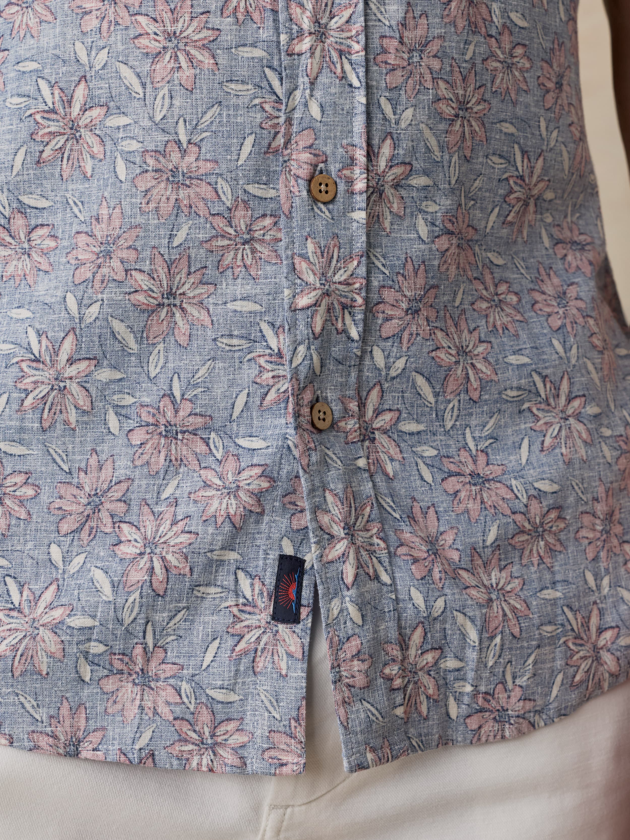 Breeze Short Sleeve Shirt Antique Berry Floral
