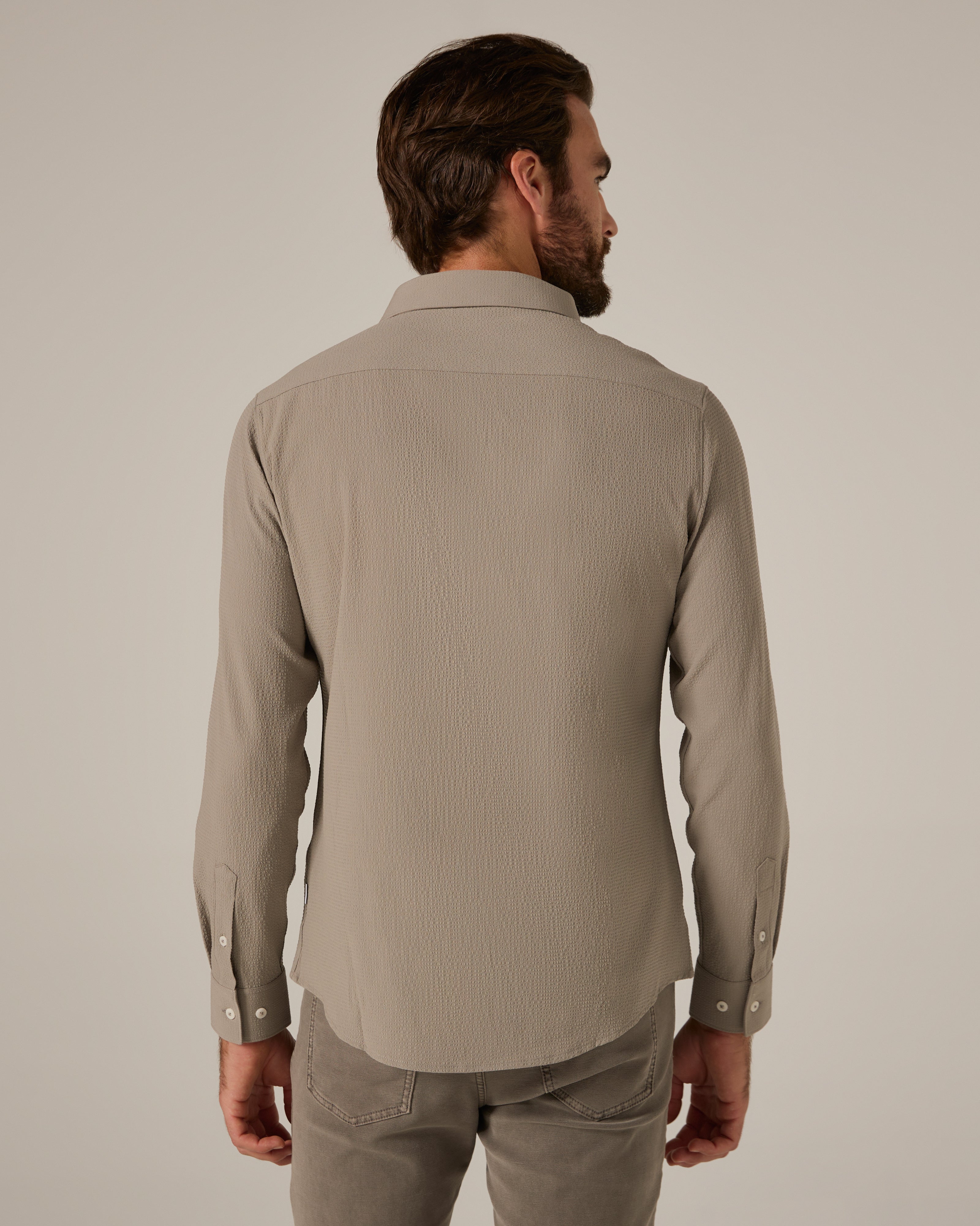 Drayton Long Sleeve Shirt Stone