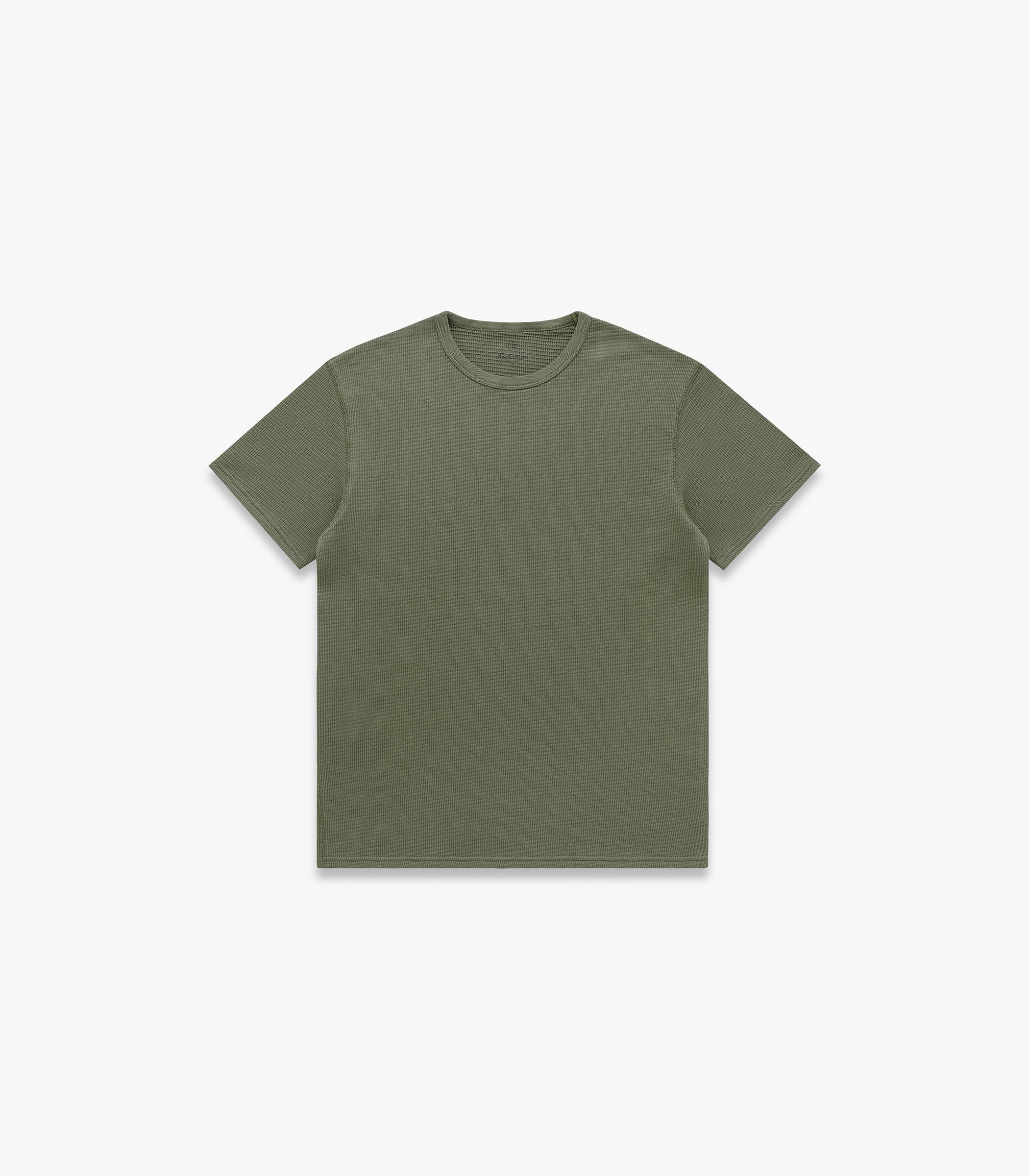 Box Knit T-Shirt Olive