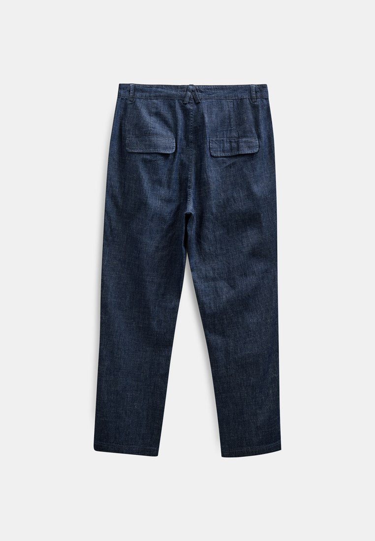Akjan Chambray Pants Sky Captain