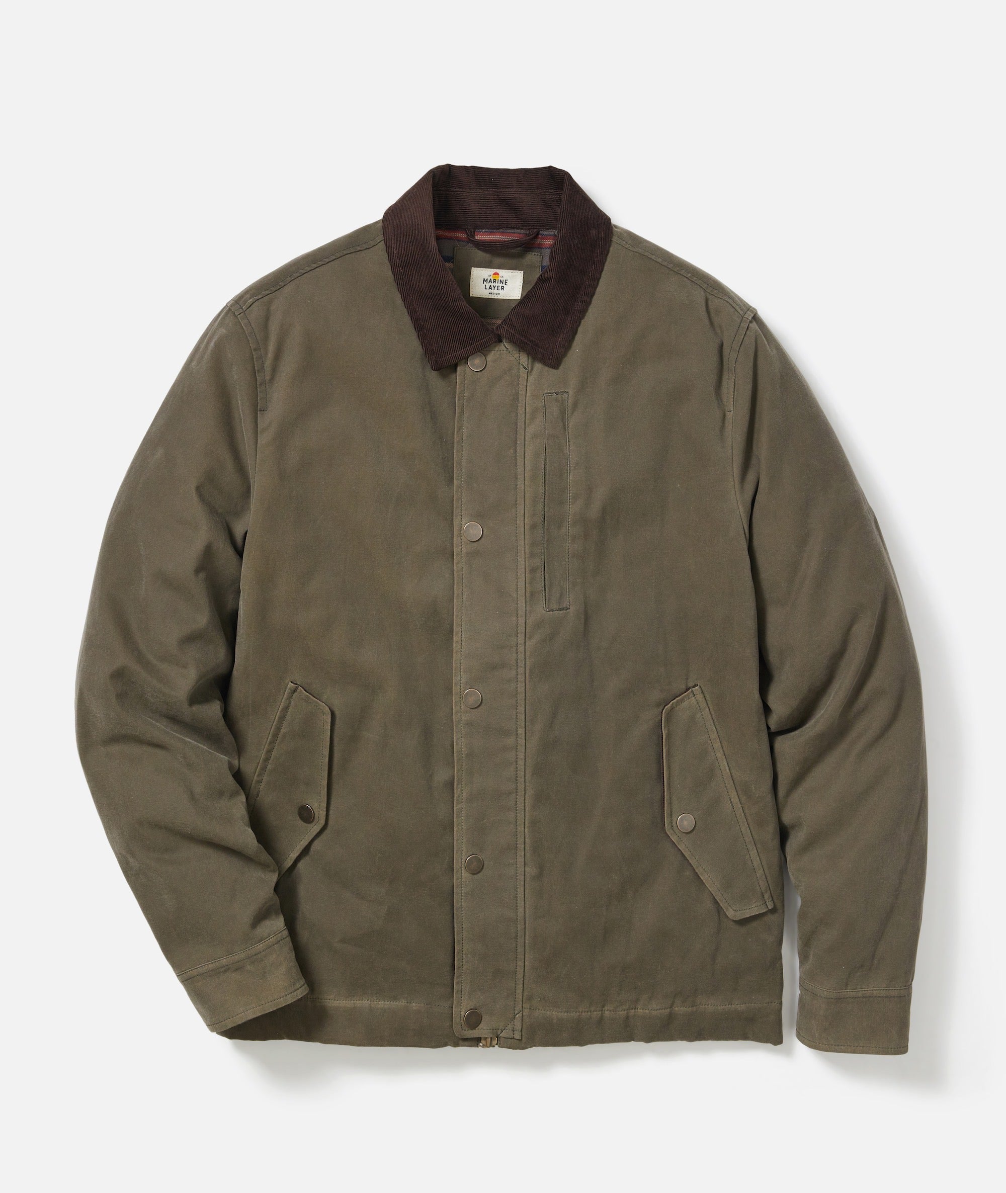 Weston Wax Canvas Barn Jacket Olive