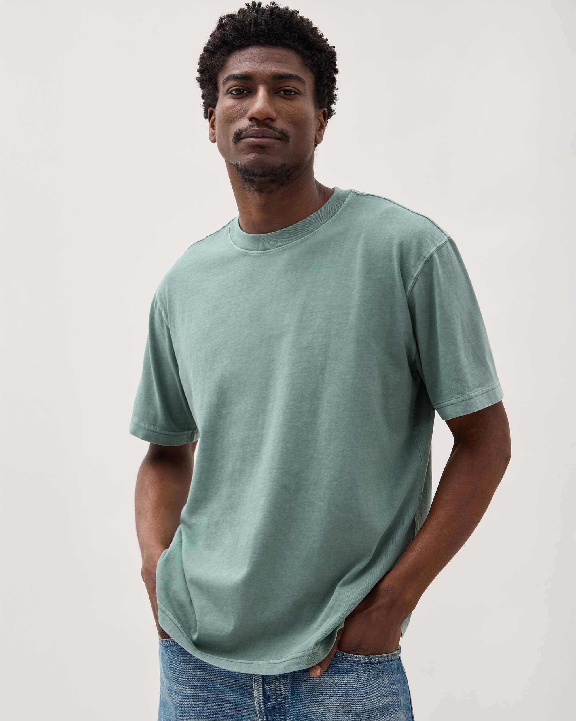 Relaxed Short Sleeve Tee Sage Leaf