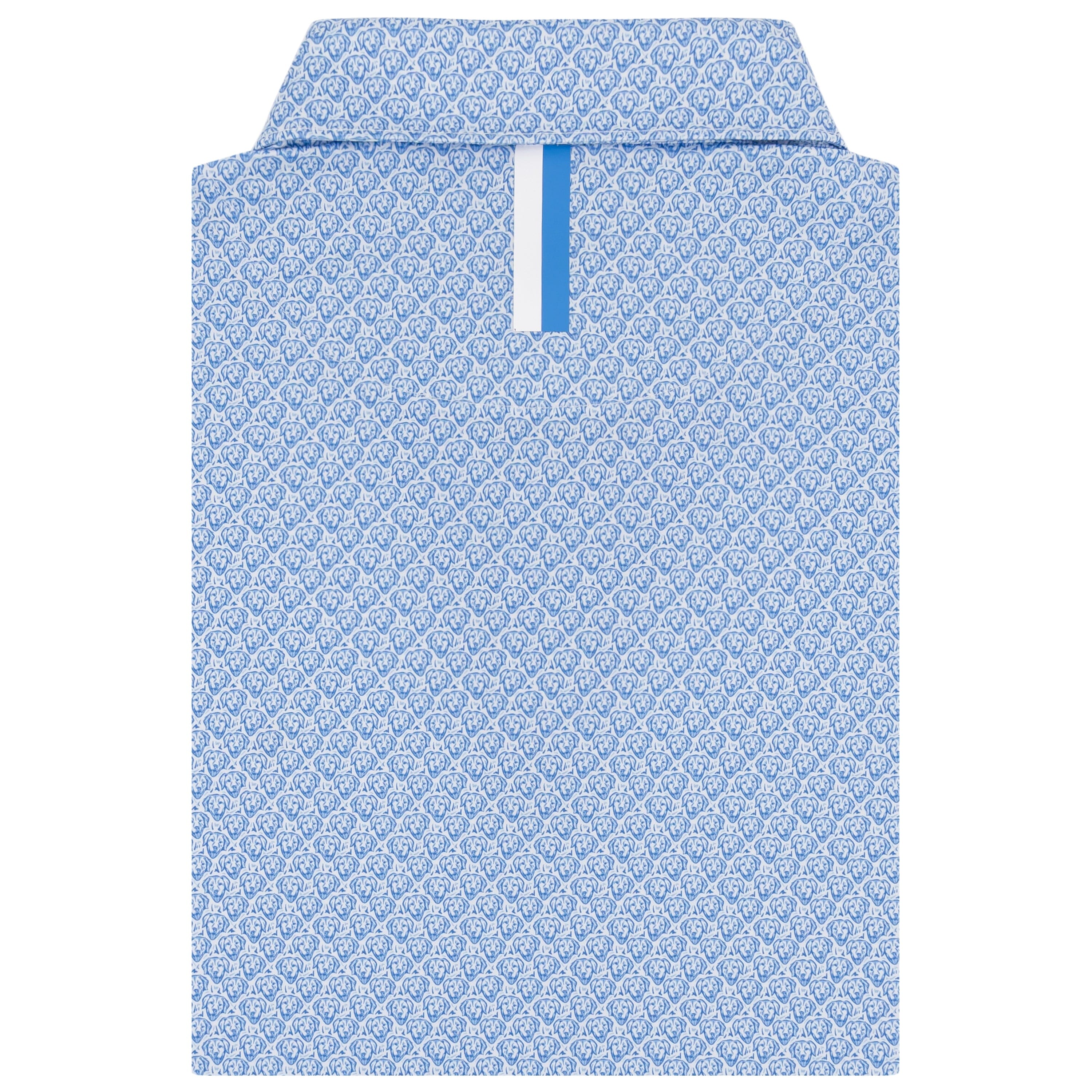 The Biscuit Polo White/Caicos Blue