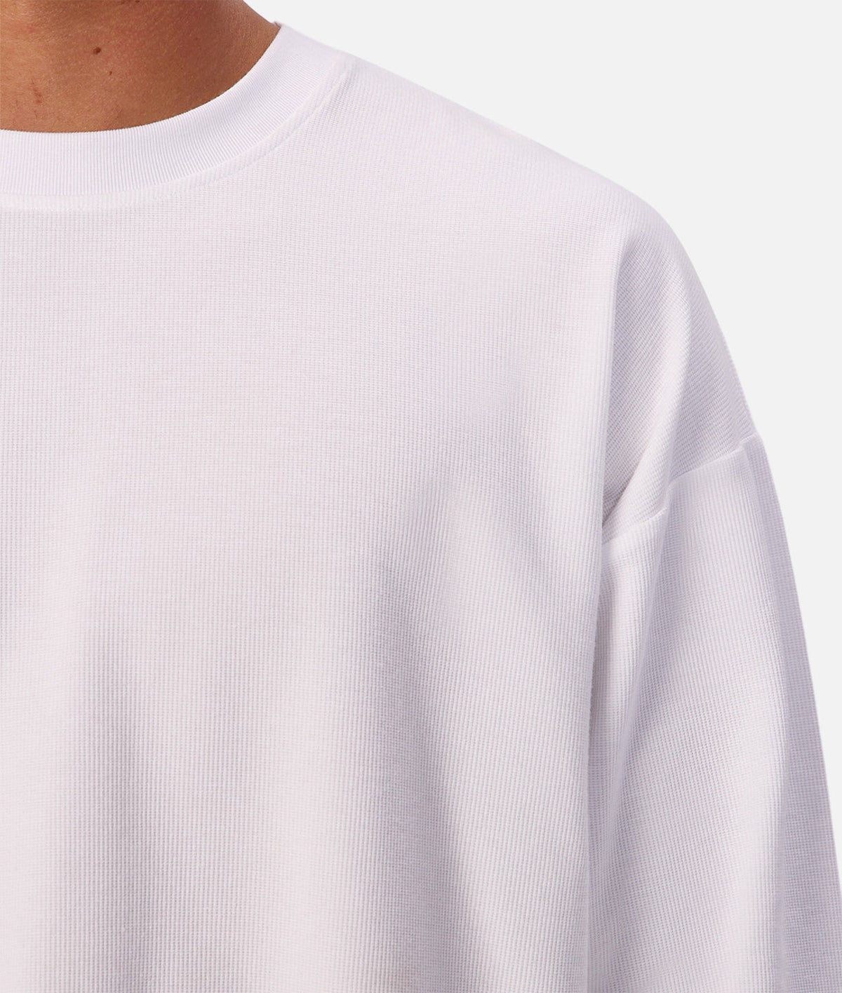 The Waffle Long Sleeve Tee Chalk