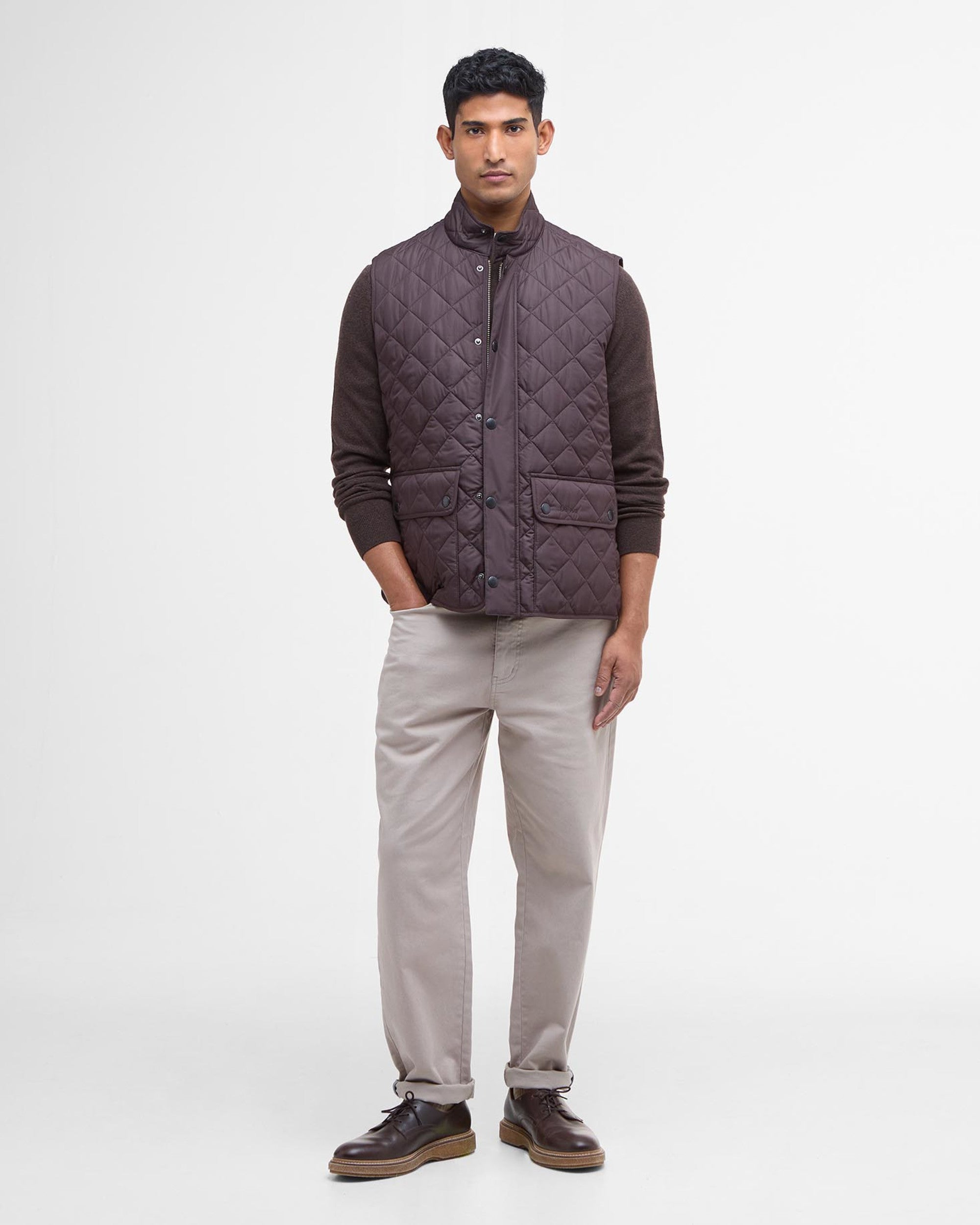 New Lowerdale Quilted Gilet Black Oak