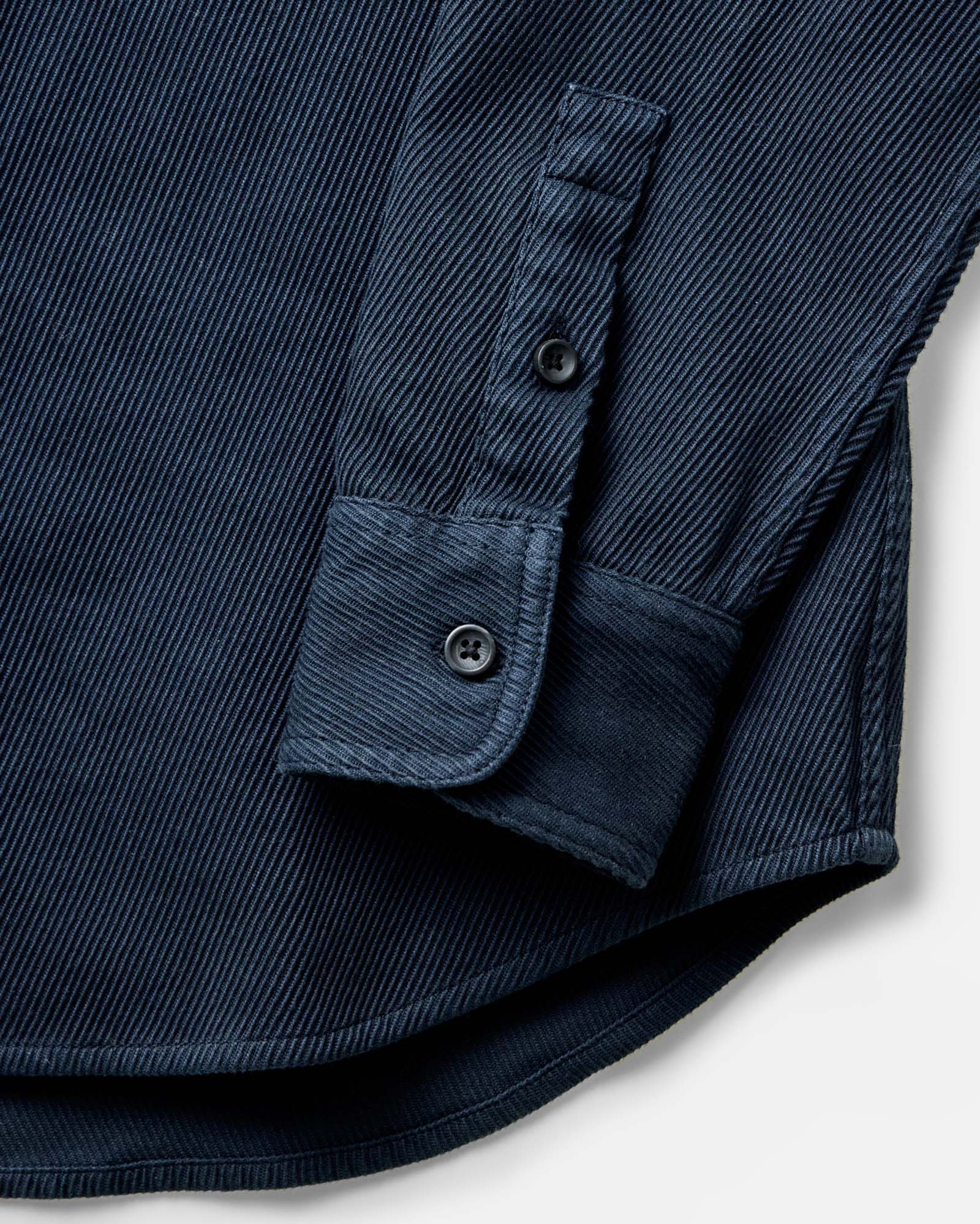 The Ledge Shirt in Twill Dark Navy