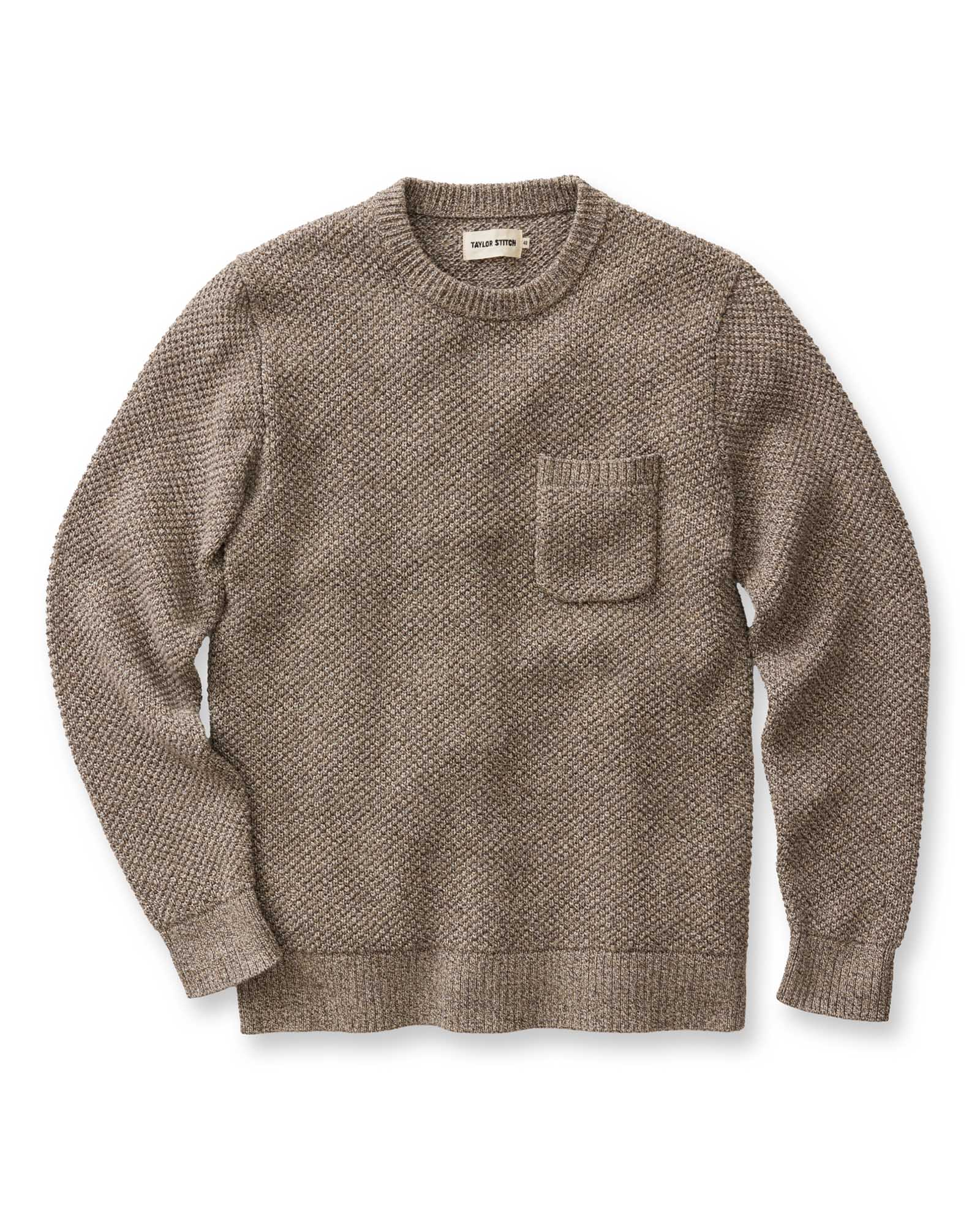 The Crawford Crew Sweater Coffee Twist