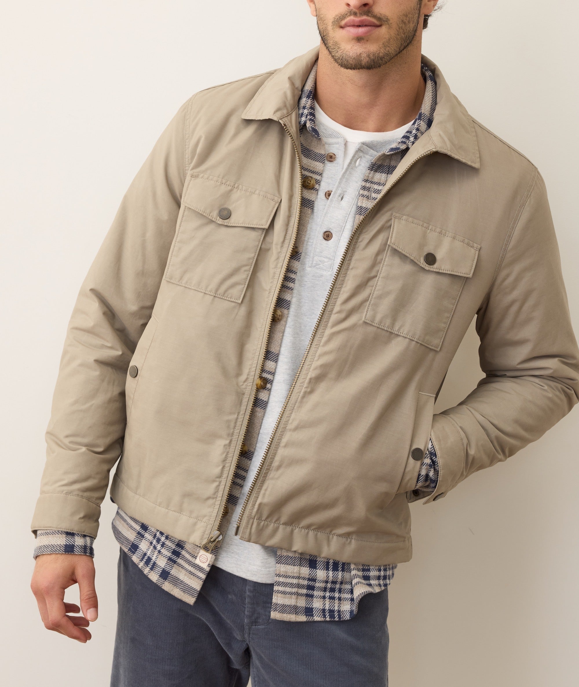 Reynolds Dry Wax Trucker Jacket Vintage Khaki