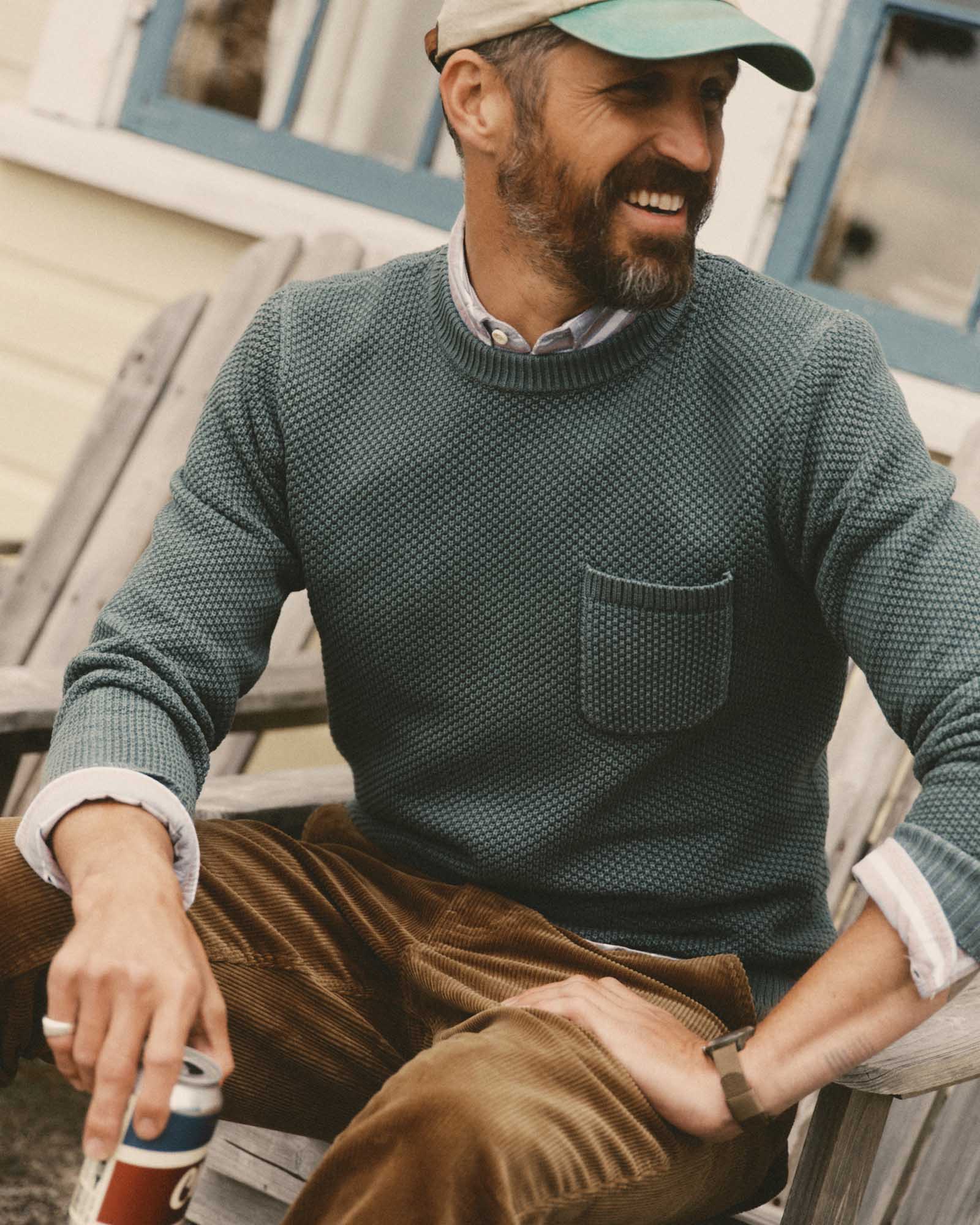 The Crawford Crew Sweater Faded Spruce