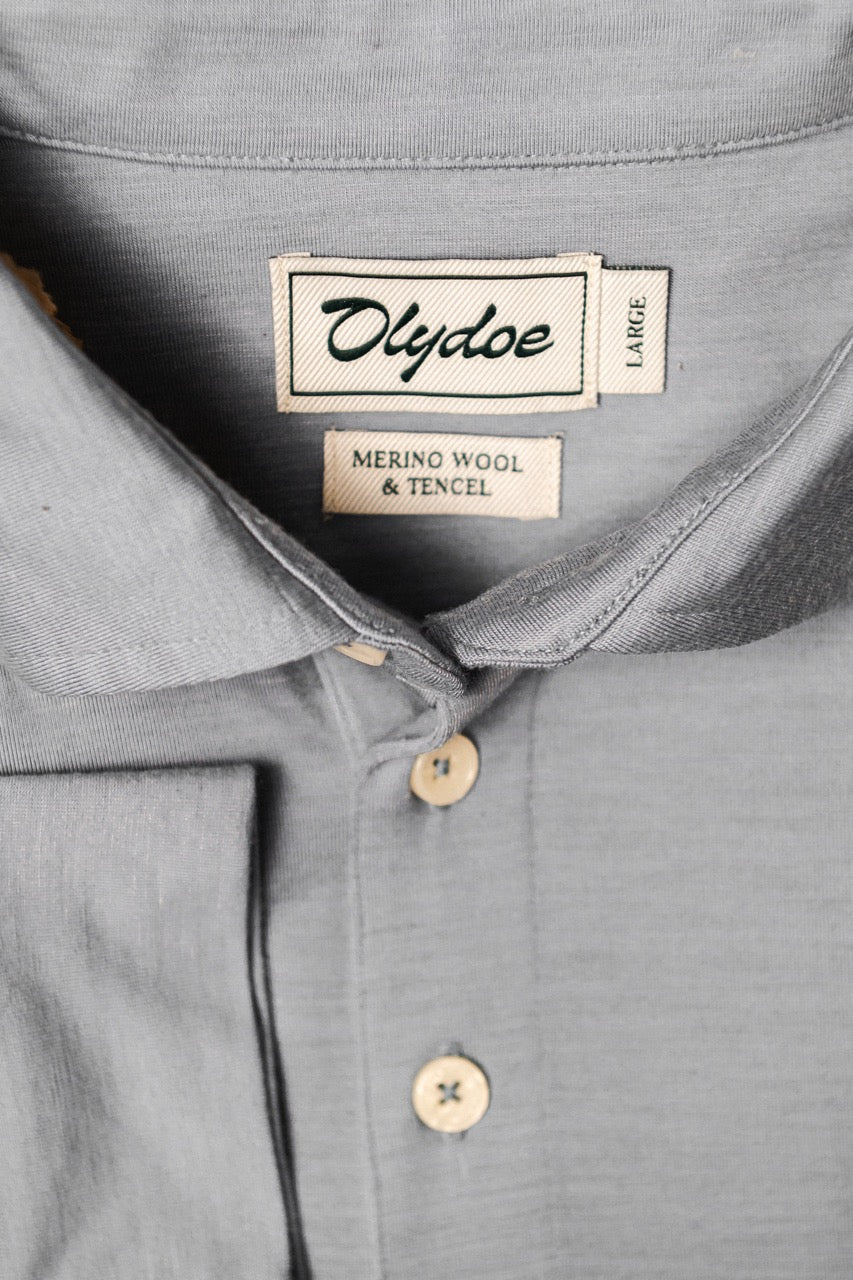 Merino Aire LS Polo Rock Ridge Gray