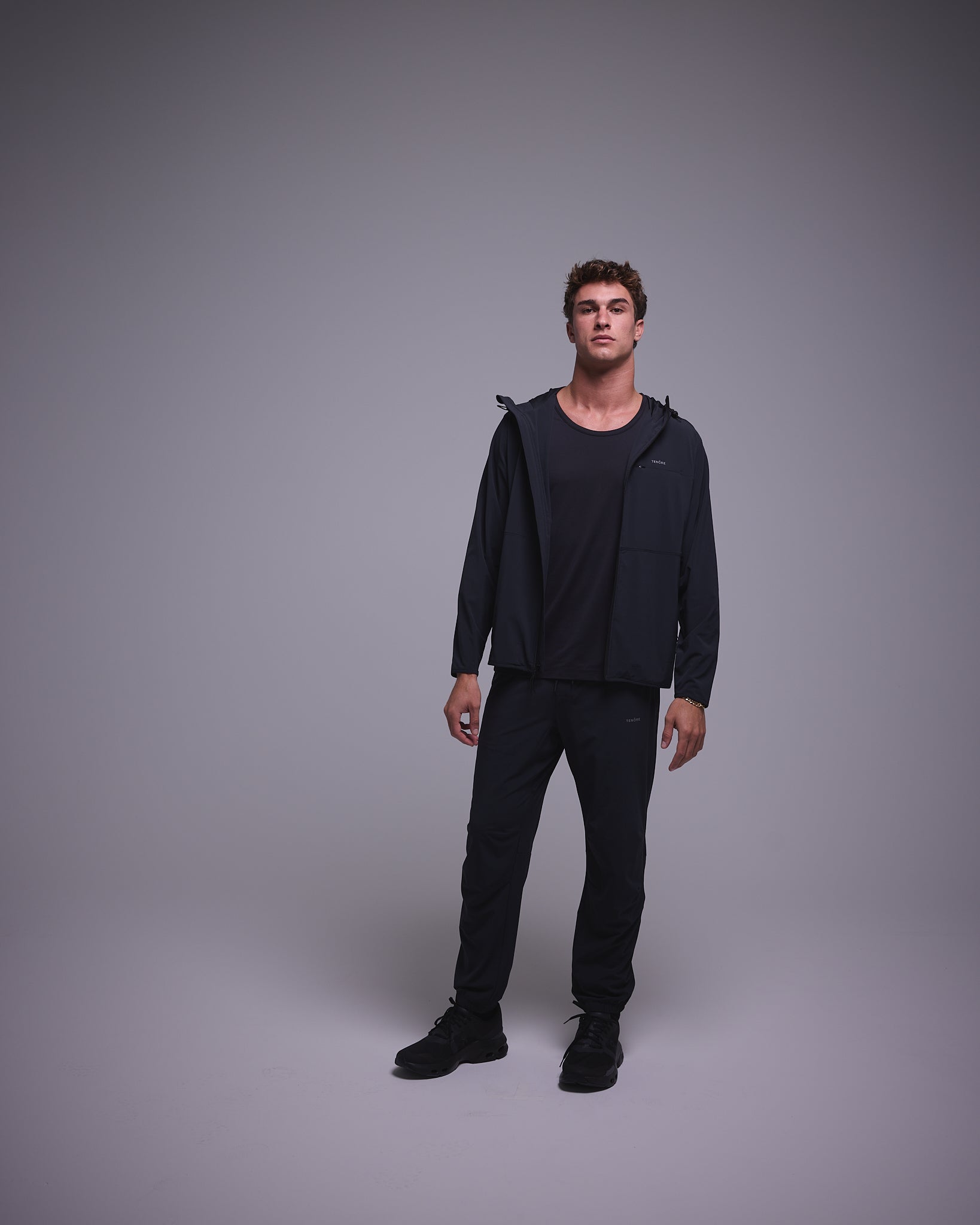 Flow Hooded Jacket Black