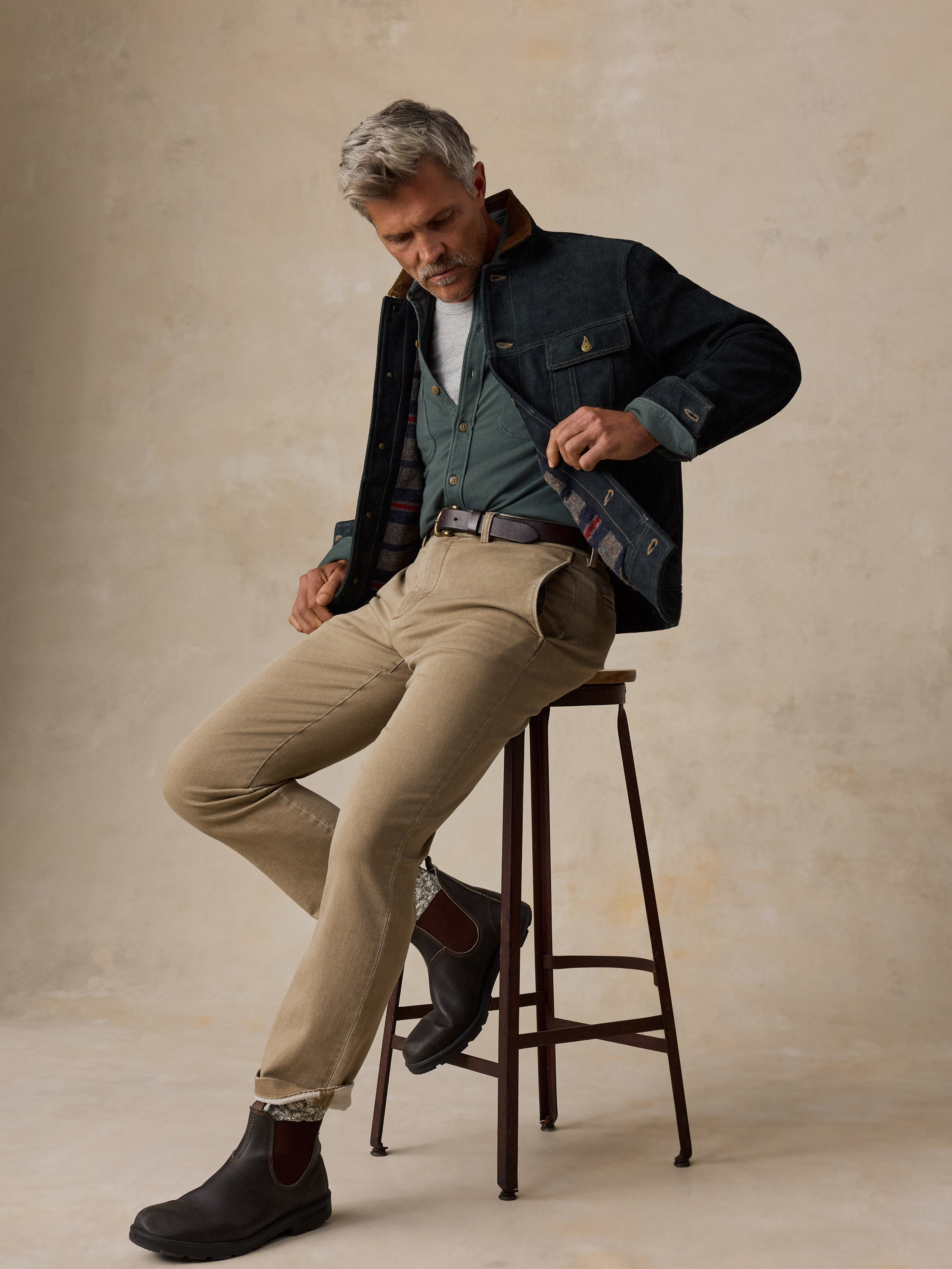 Stretch Terry Trouser Desert Khaki