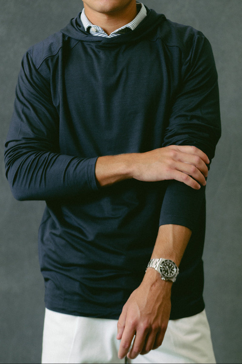 Merino Aire Hoodie Blueberry