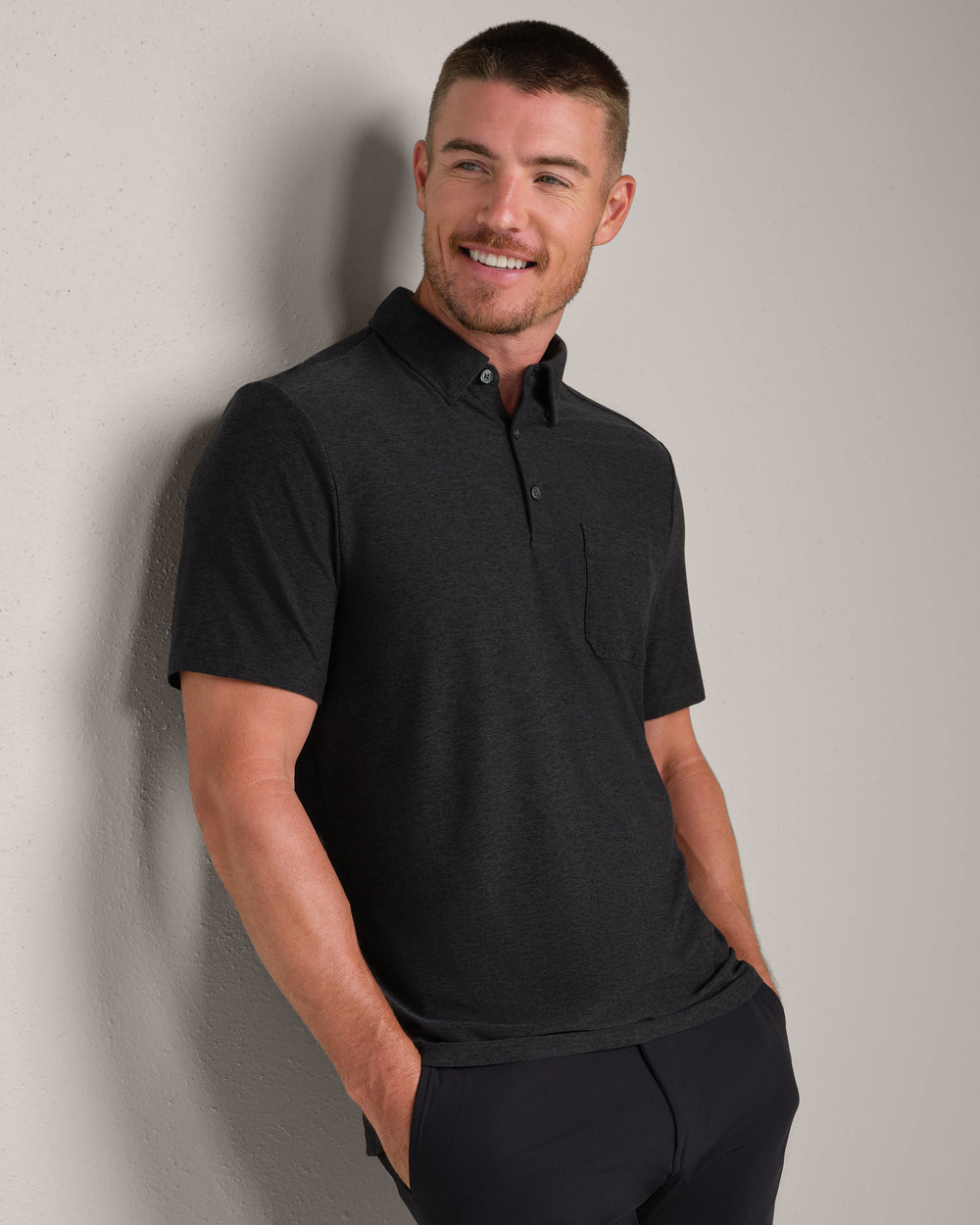 WFH Polo True Black Heather