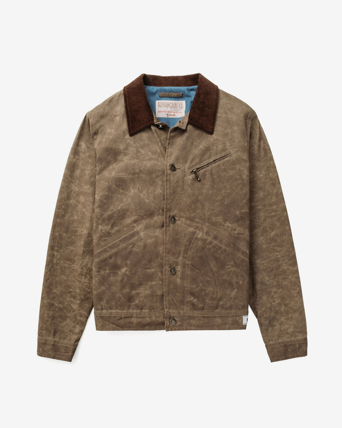 Waxed Mechanics Jacket Brown