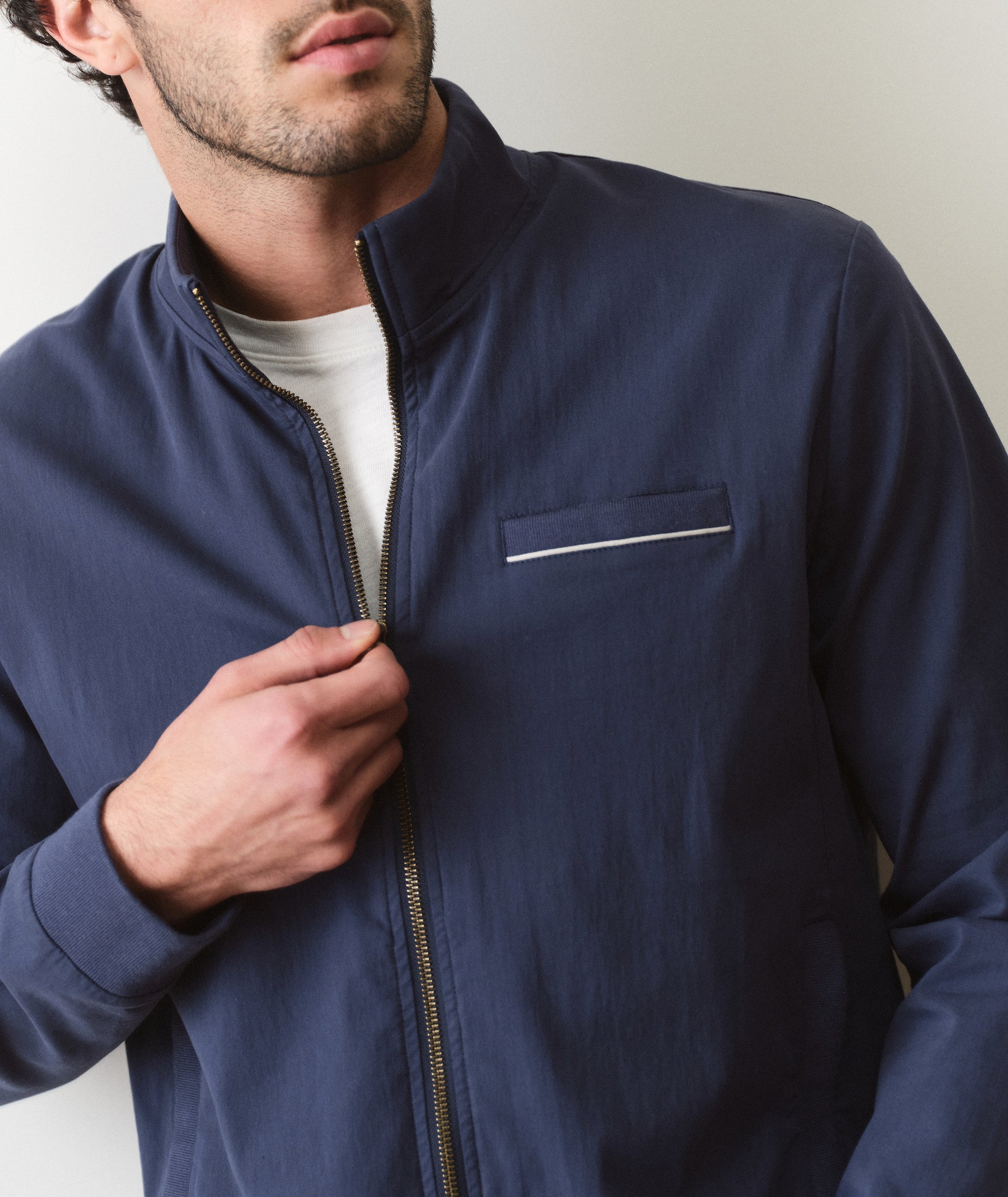 Breeze Stretch Bomber Jacket Mood Indigo