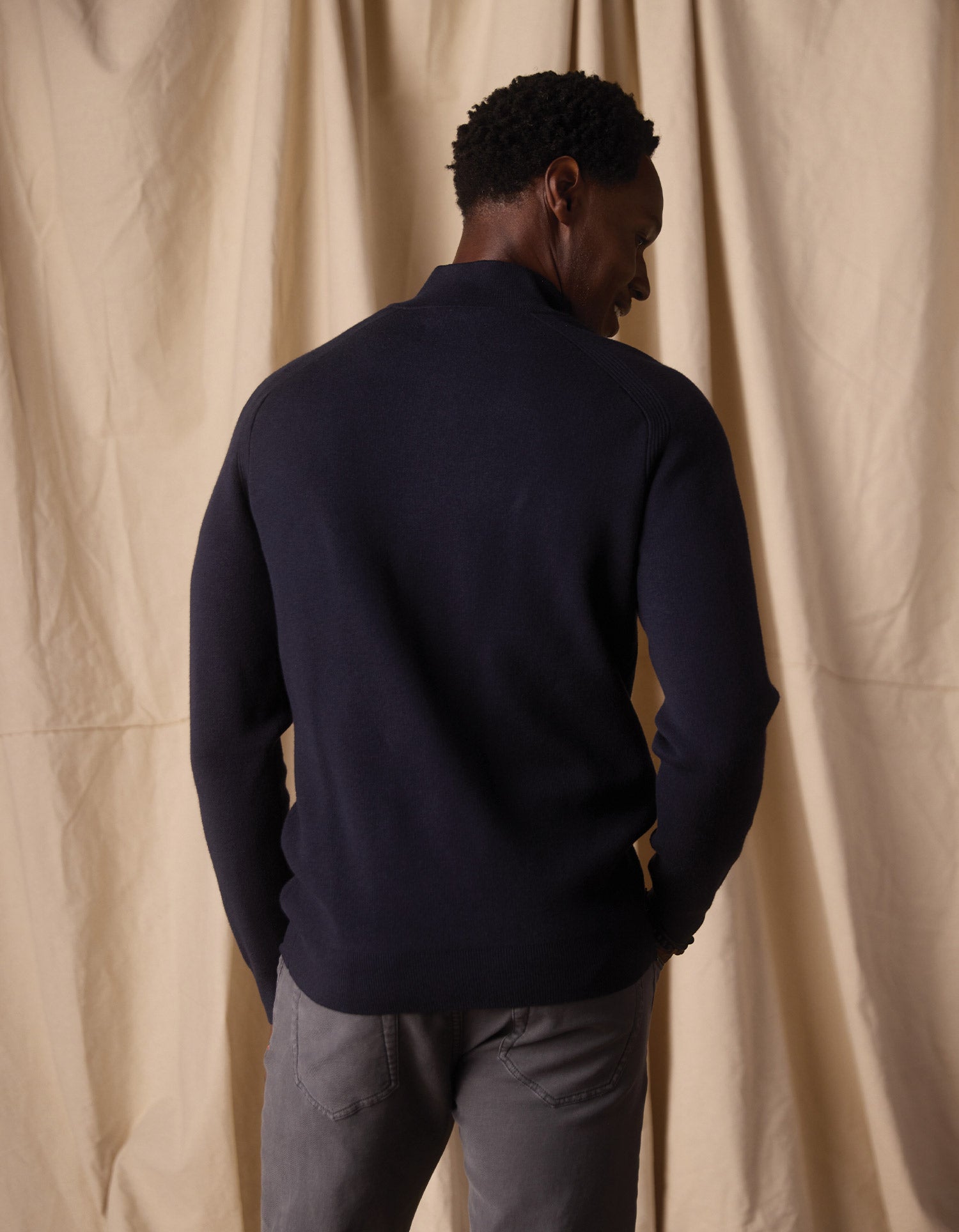Coopers Landing Quarter Zip Navy