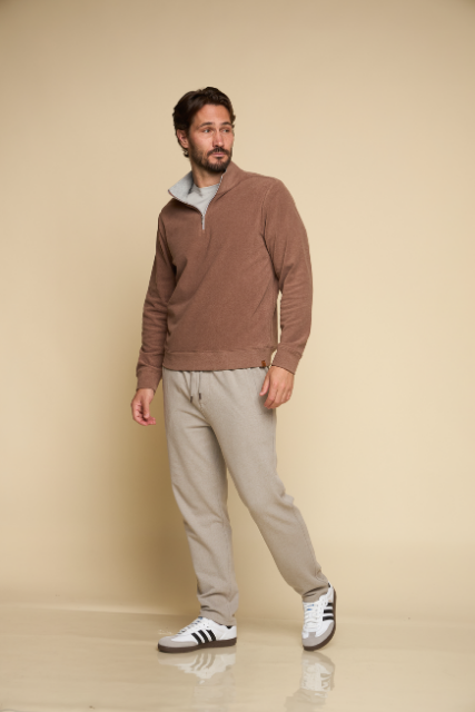 Northend Qtr Zip Cocoa