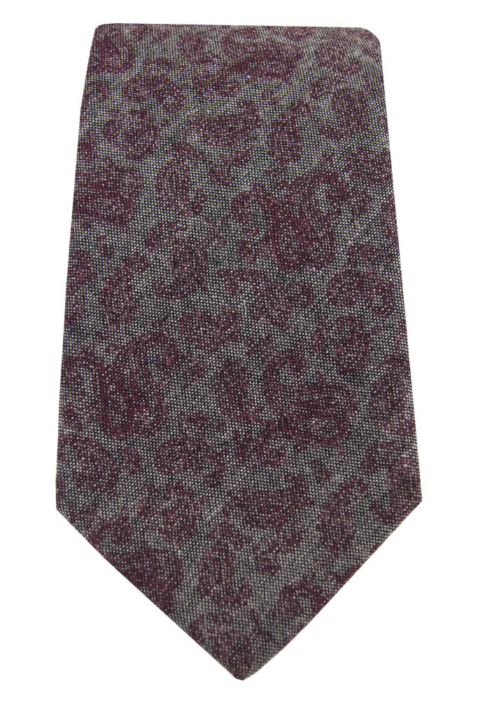 Paisley Chambray Tie