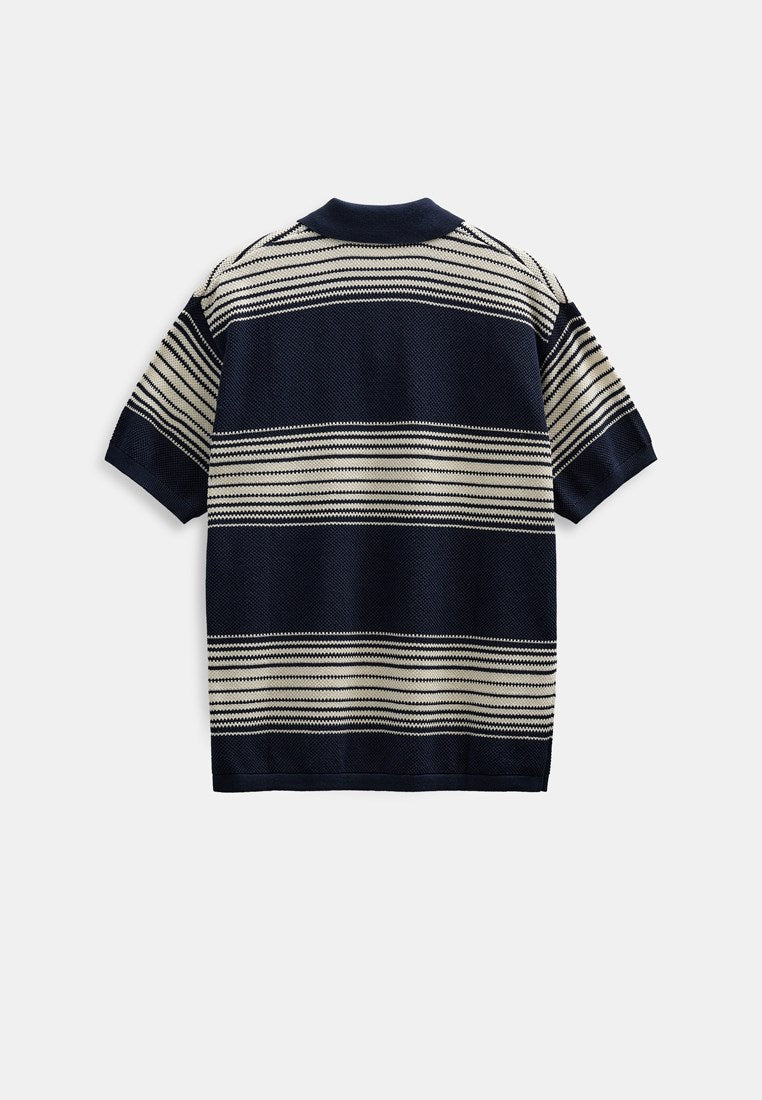 Akseb Stripe Polo Shirt Sky Captain
