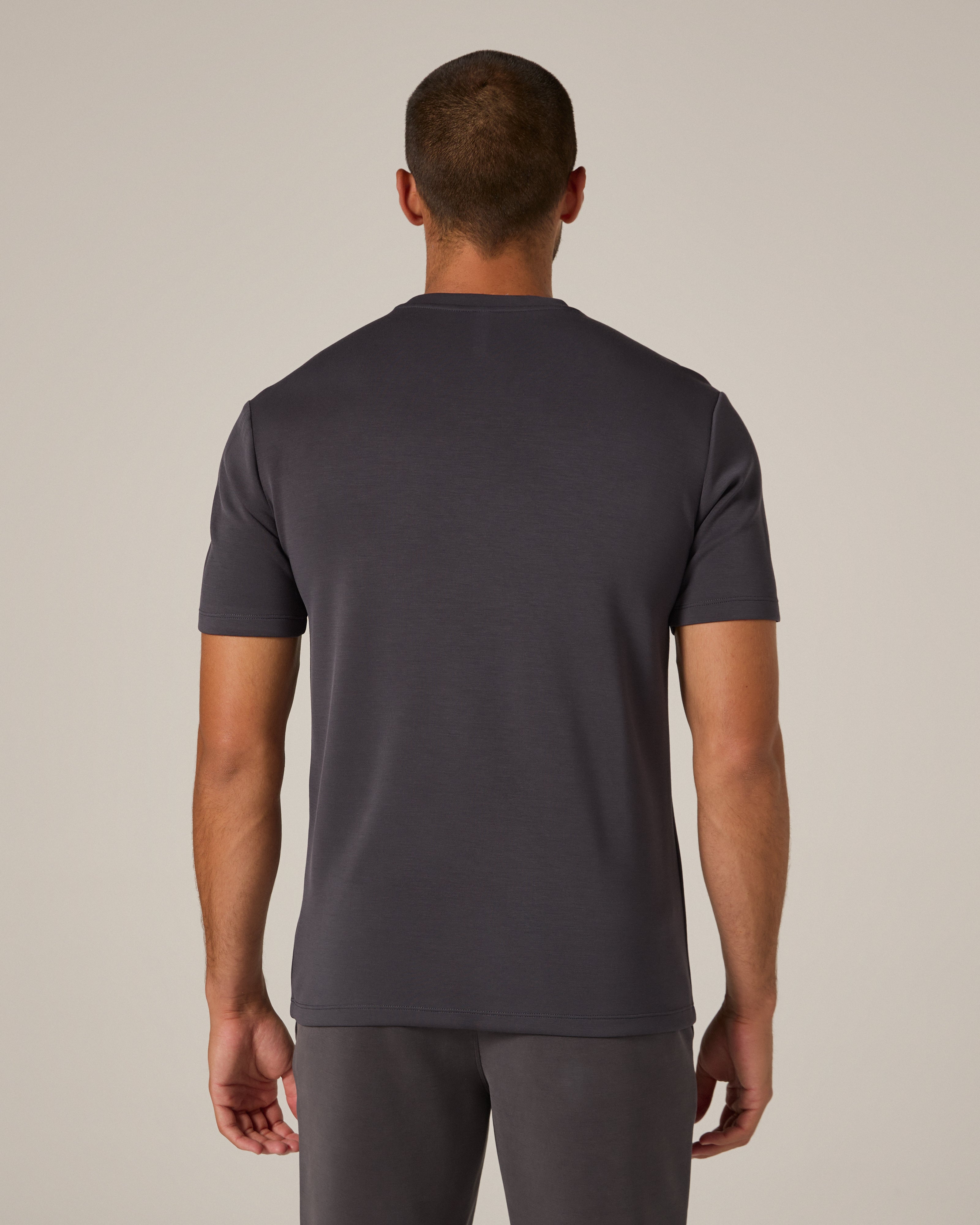 Rev Short Sleeve Modal Tee Anthracite