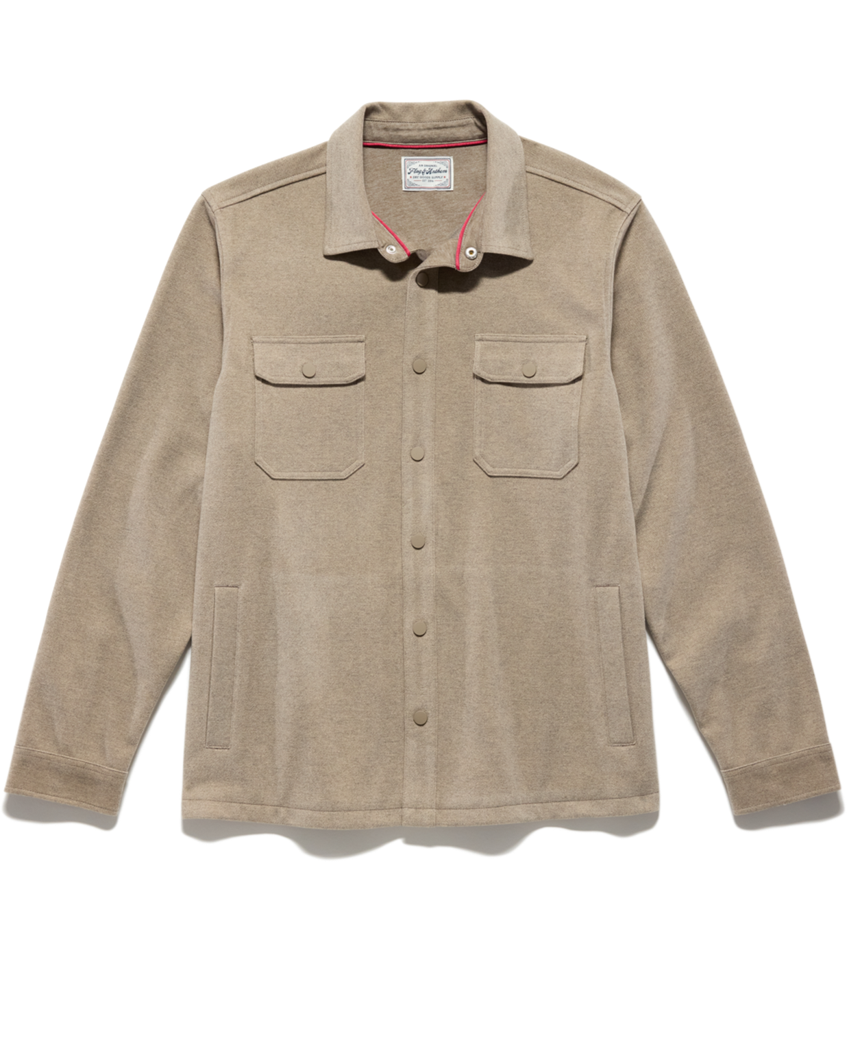 Hamlin Twill Shirt Jacket Oatmeal