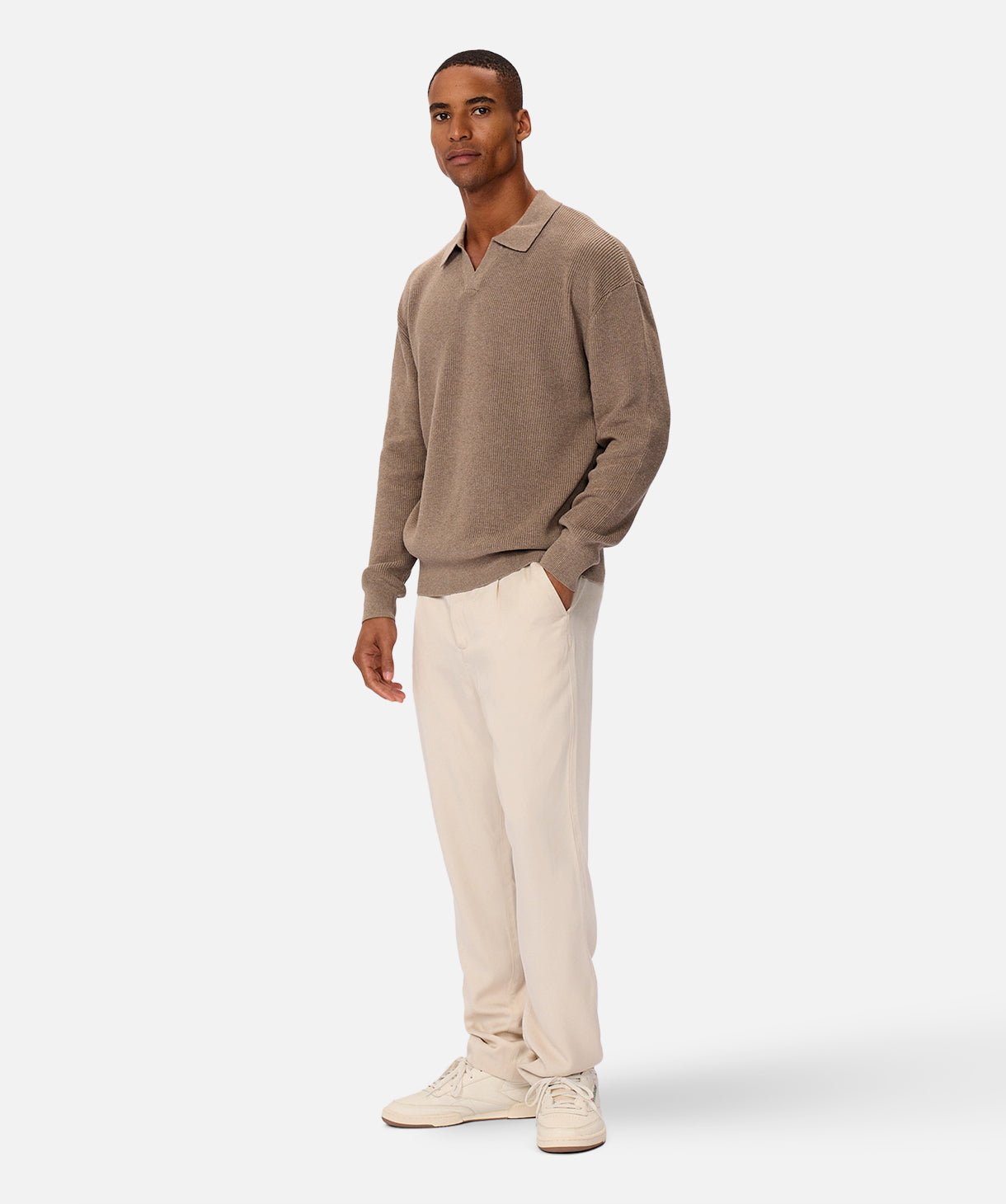 The New England Polo Knit Walnut