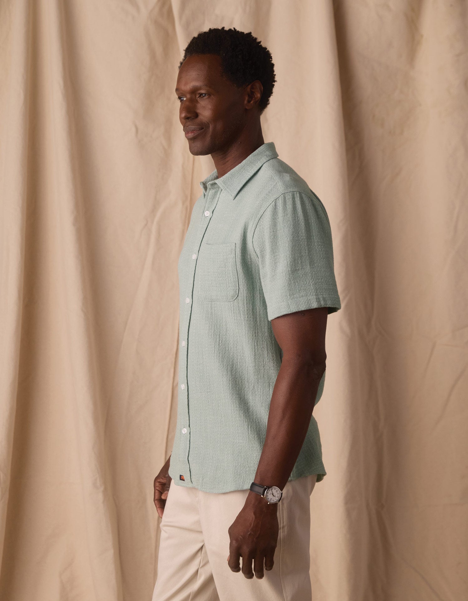 Freshwater Button Up Shirt Ocean Surf Spray