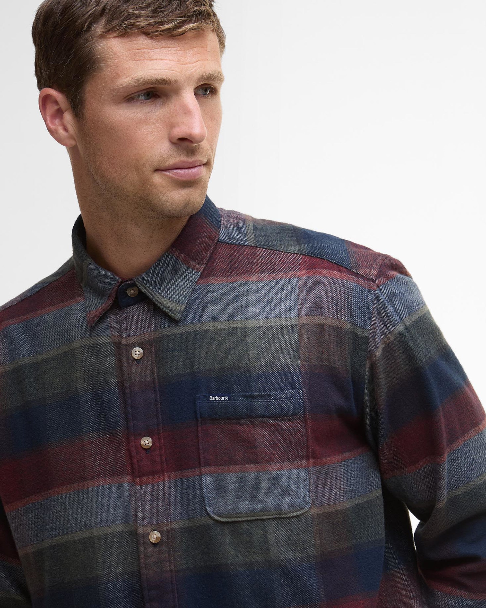 Copswell Relaxed Check Shirt Navy