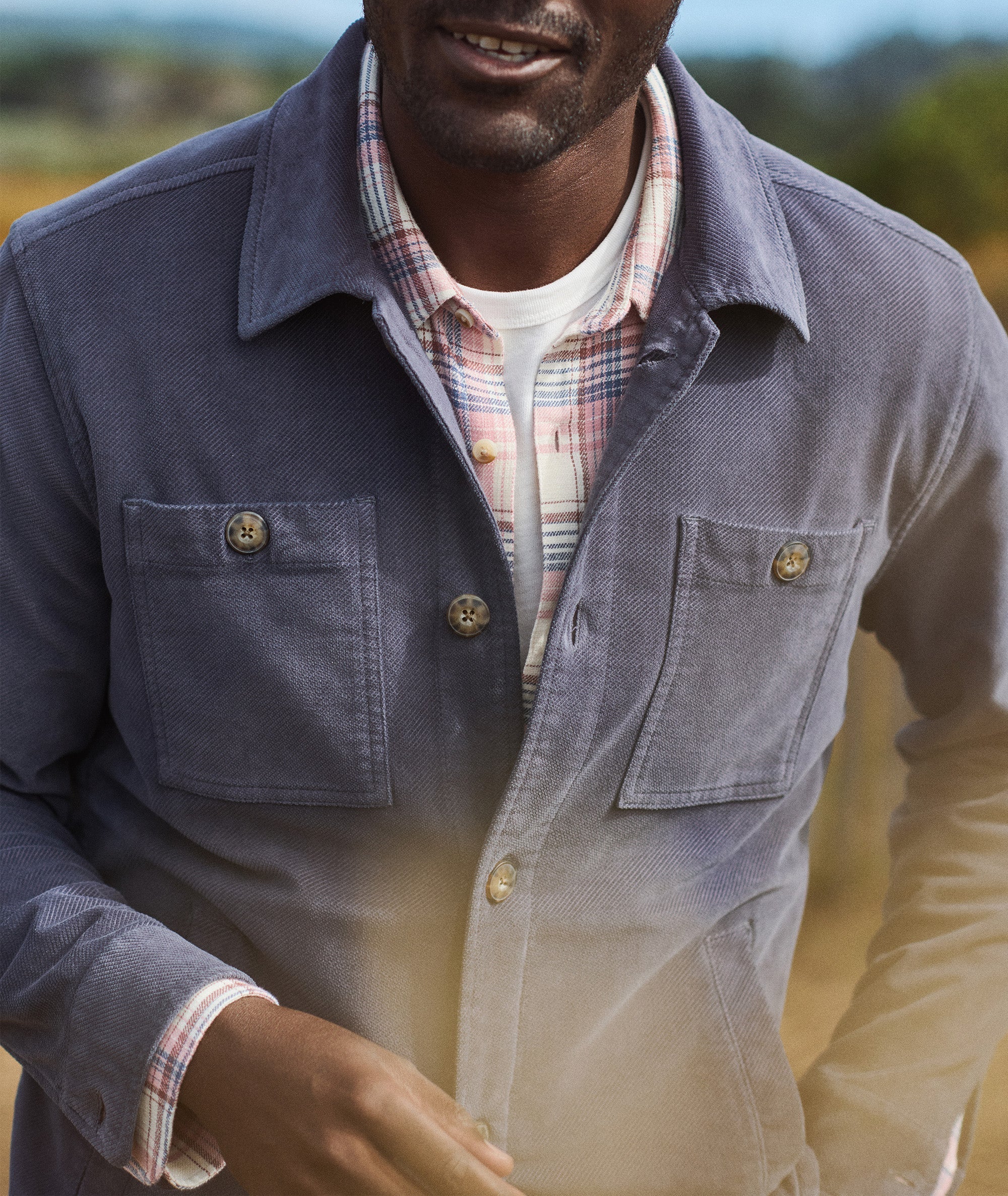 Max Moleskin Overshirt Mood Indigo