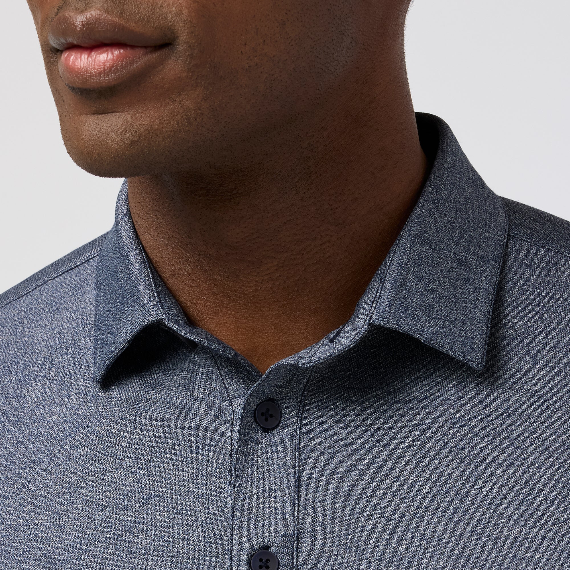 Harper Short Sleeve Polo Navy Heather