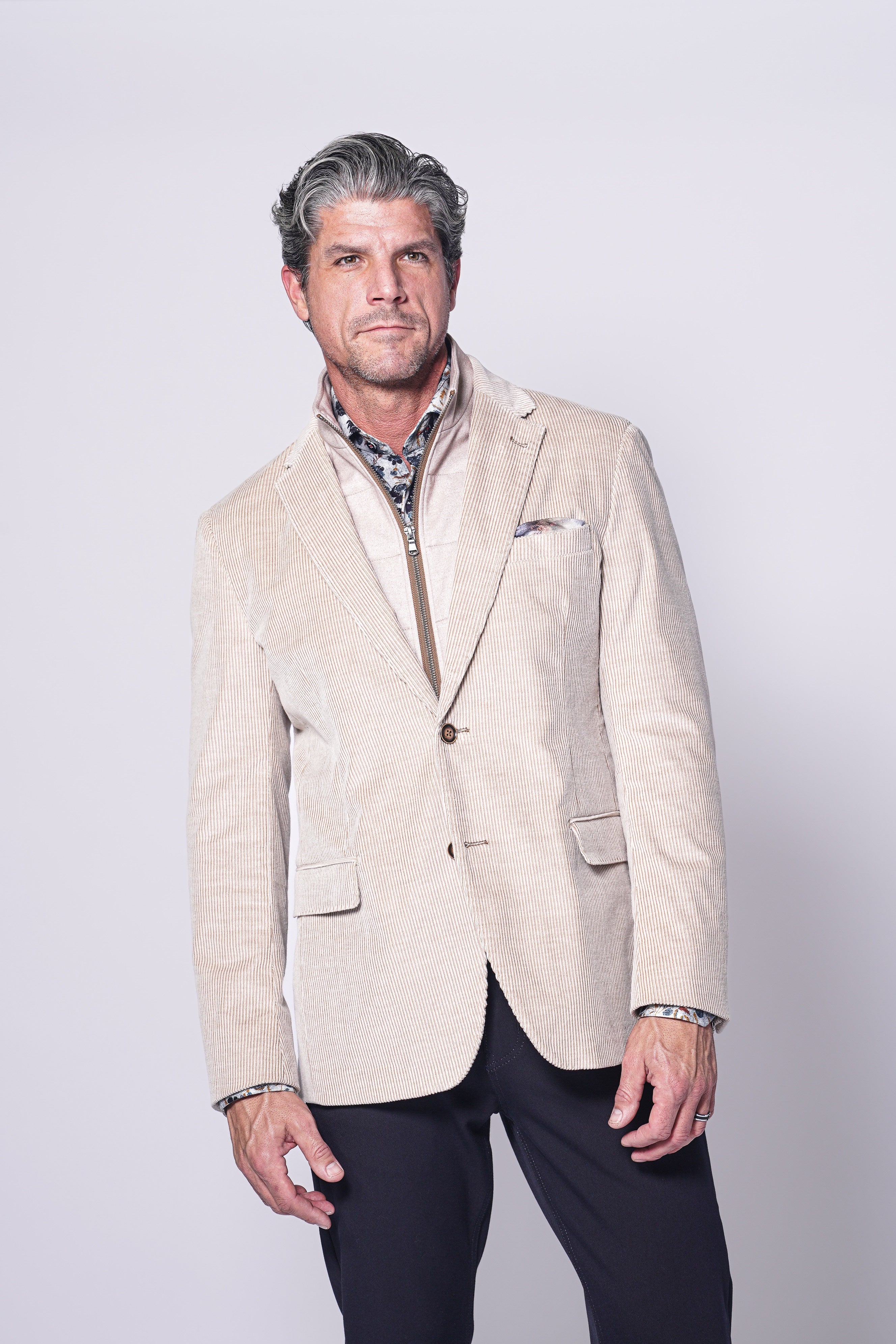 Lorenzo Bib Blazer Beige
