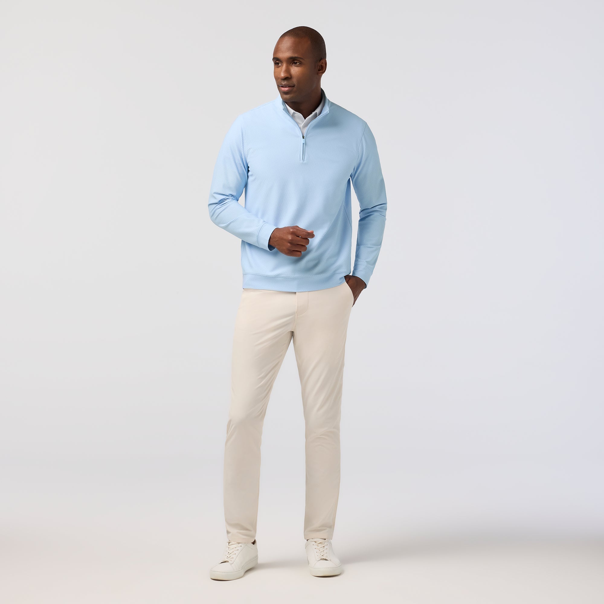 Easton Quarter Zip Cloud Blue