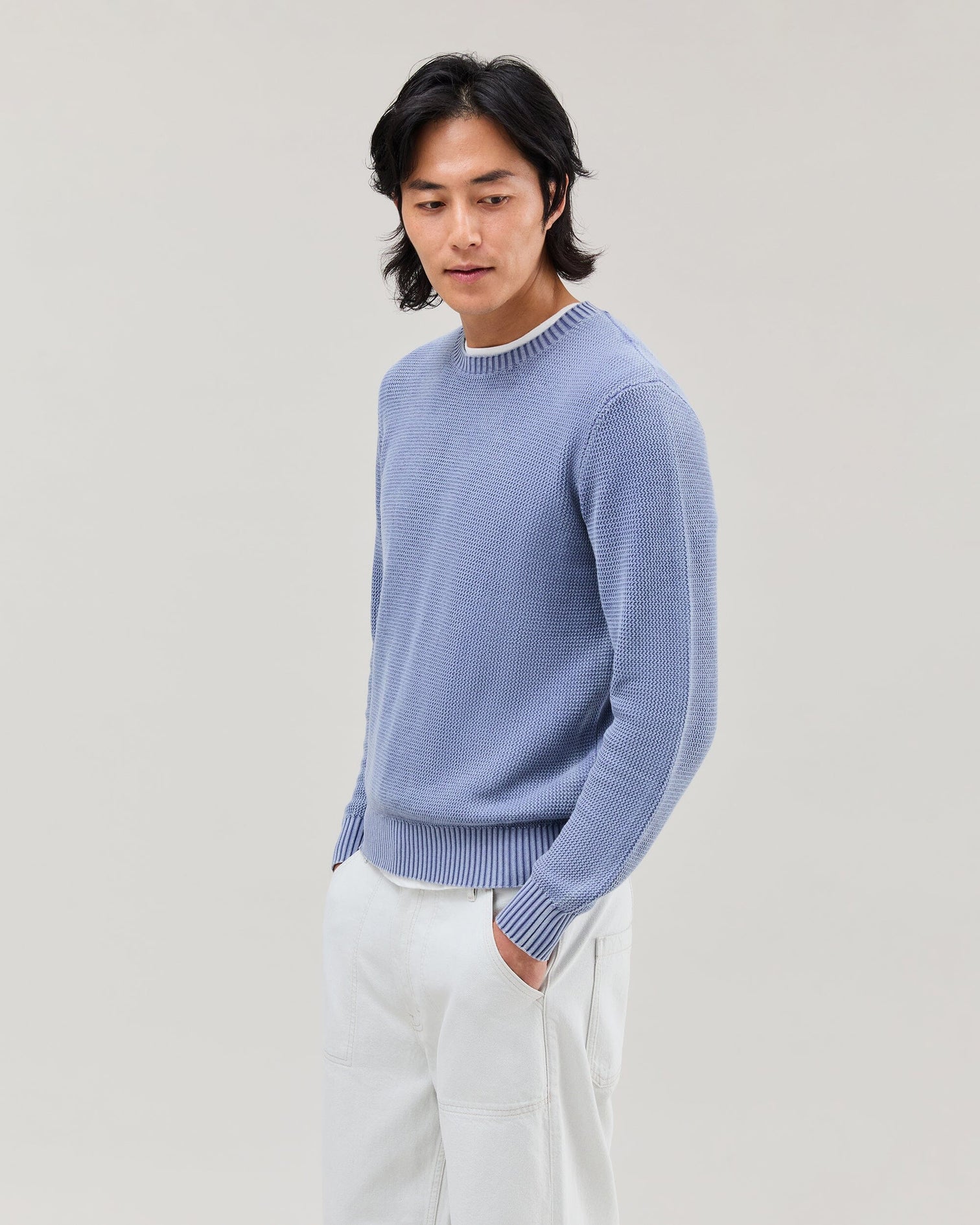 Dune Open Knit Sweater Vintage Indigo