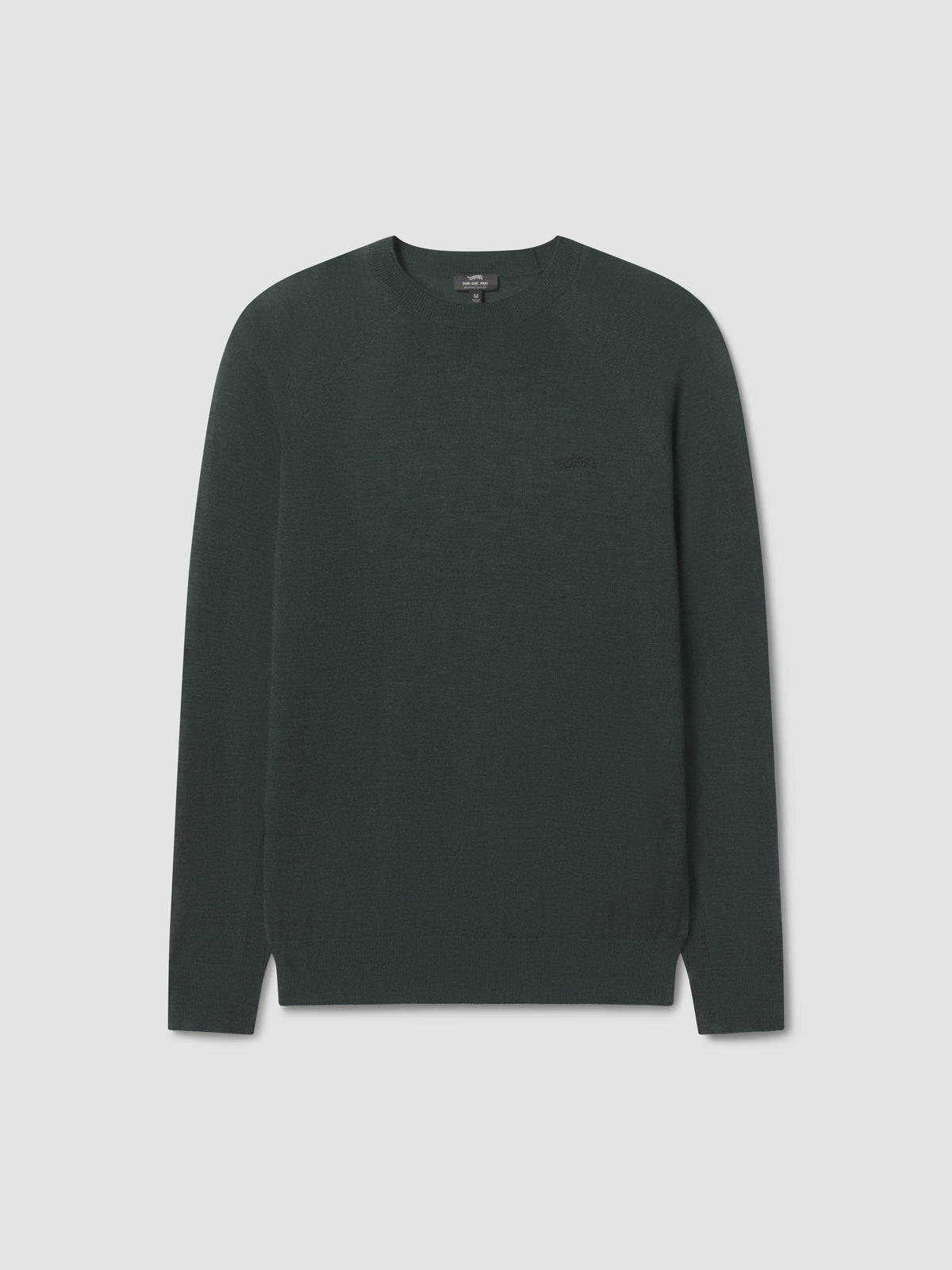 3D Merino Wool Crew Deep Forest