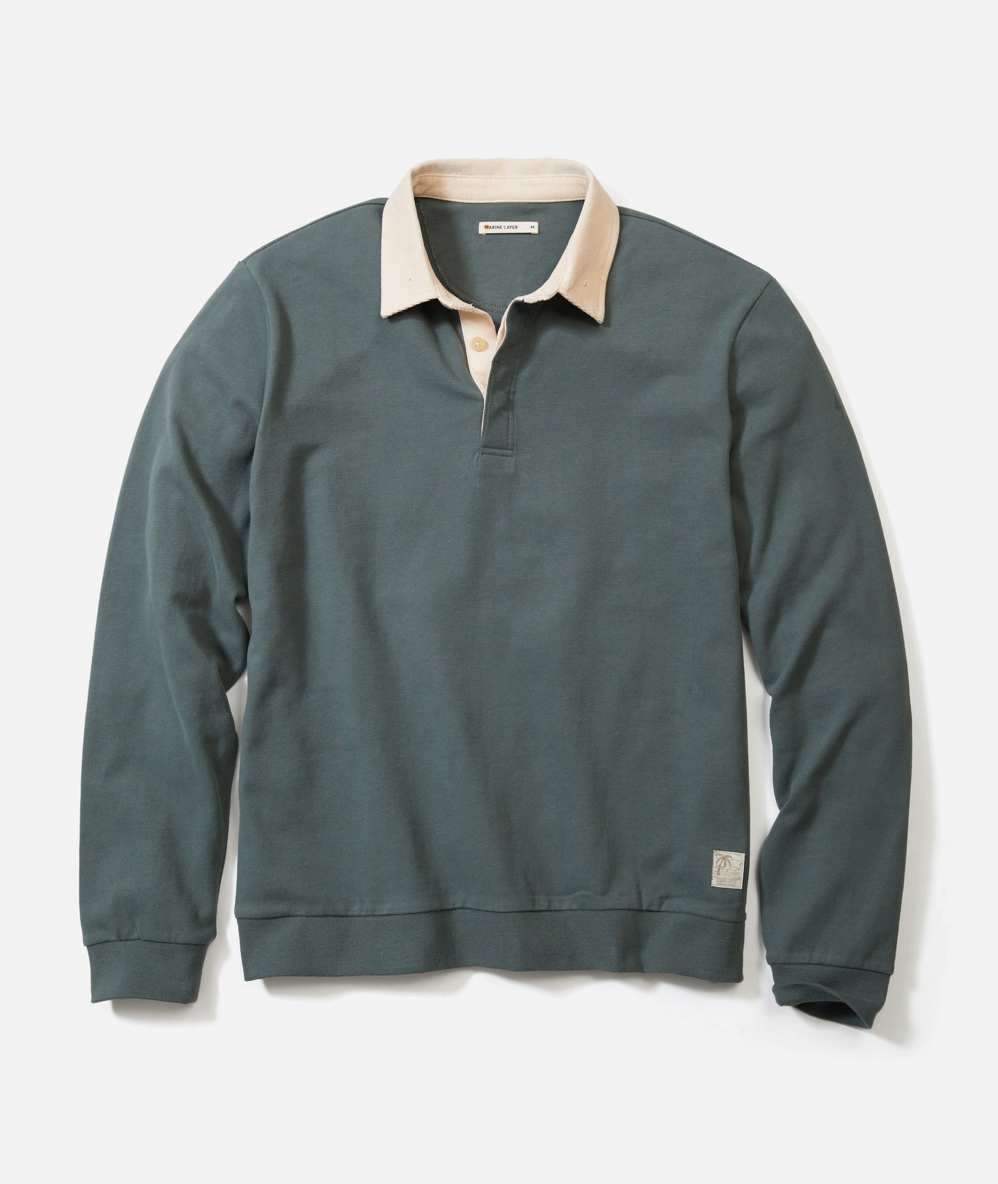 Sueded Rugby Polo Balsam Green