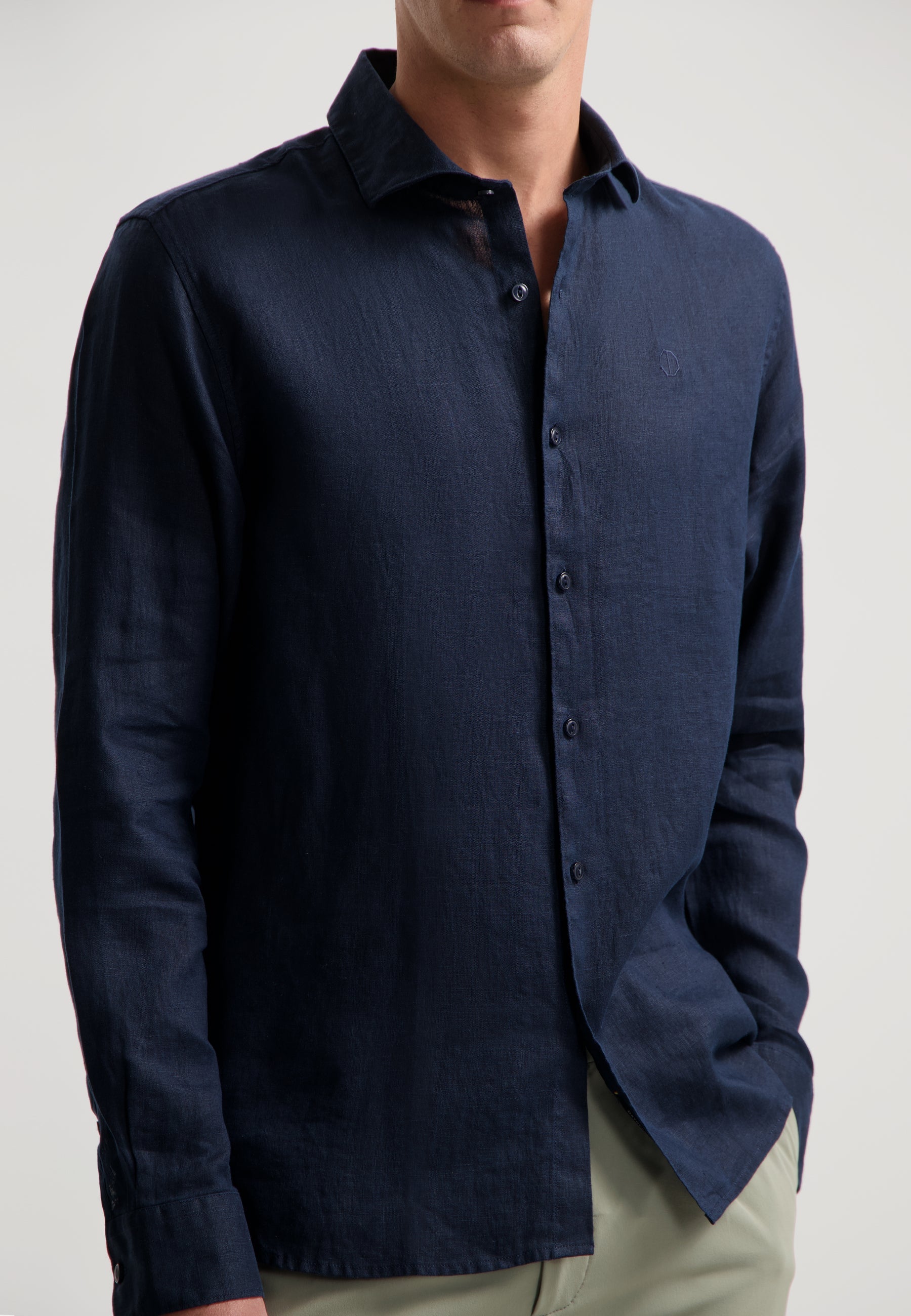 Jagger Linen Shirt Dark Navy