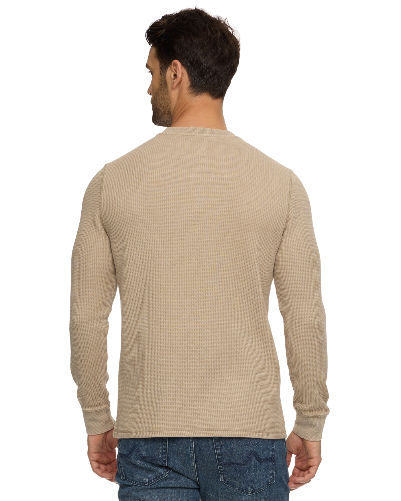 Vintage Soft Waffle Henley Tan