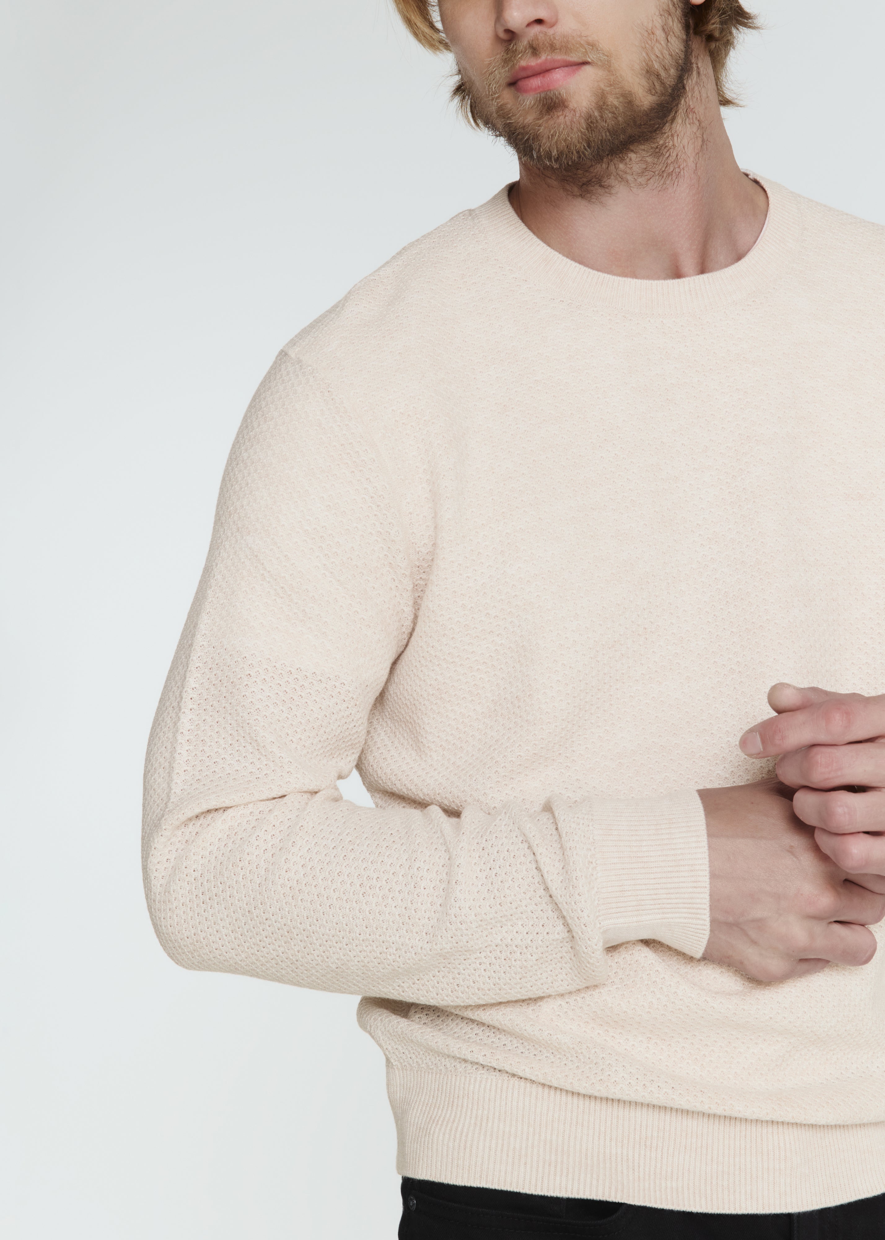 Brentwood Knit Crewneck Sweater Barley