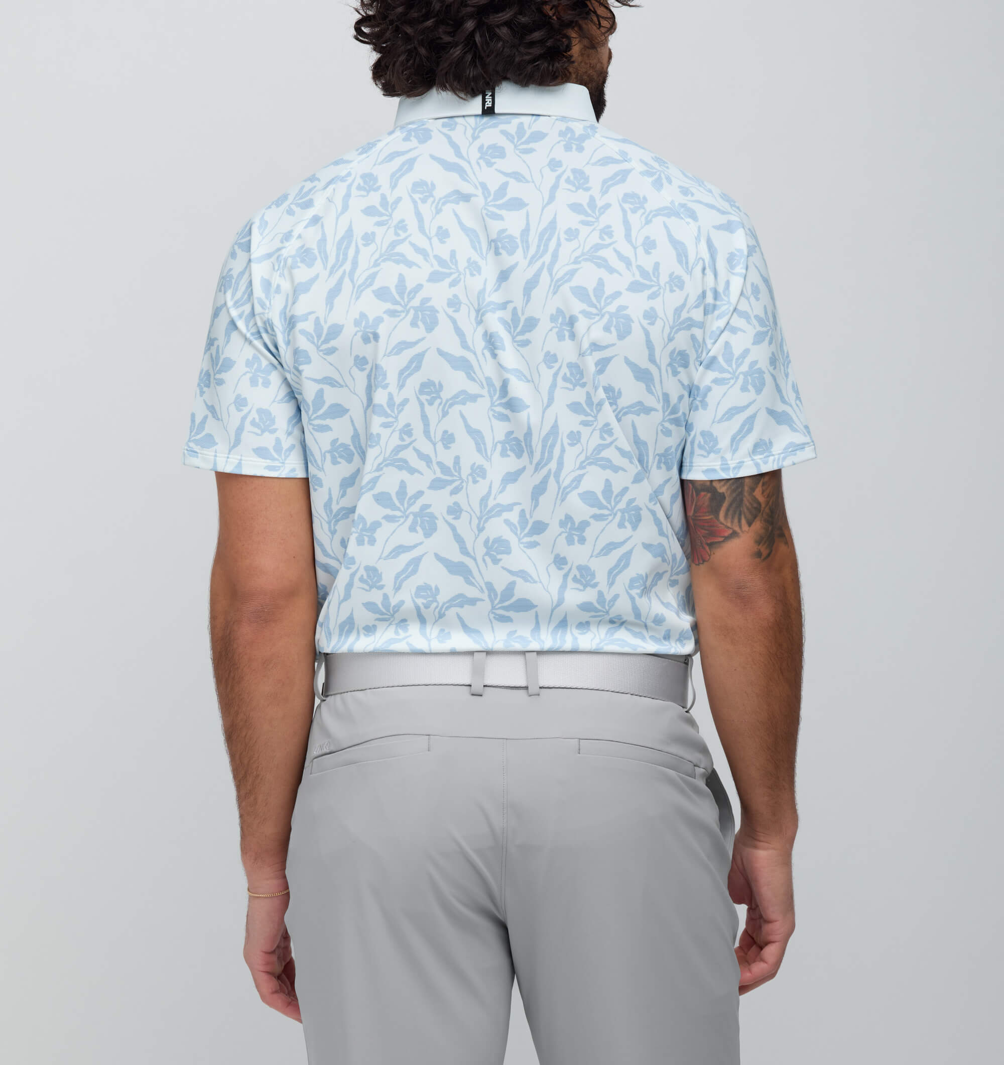 Drift Pique Pro Polo White-Blue
