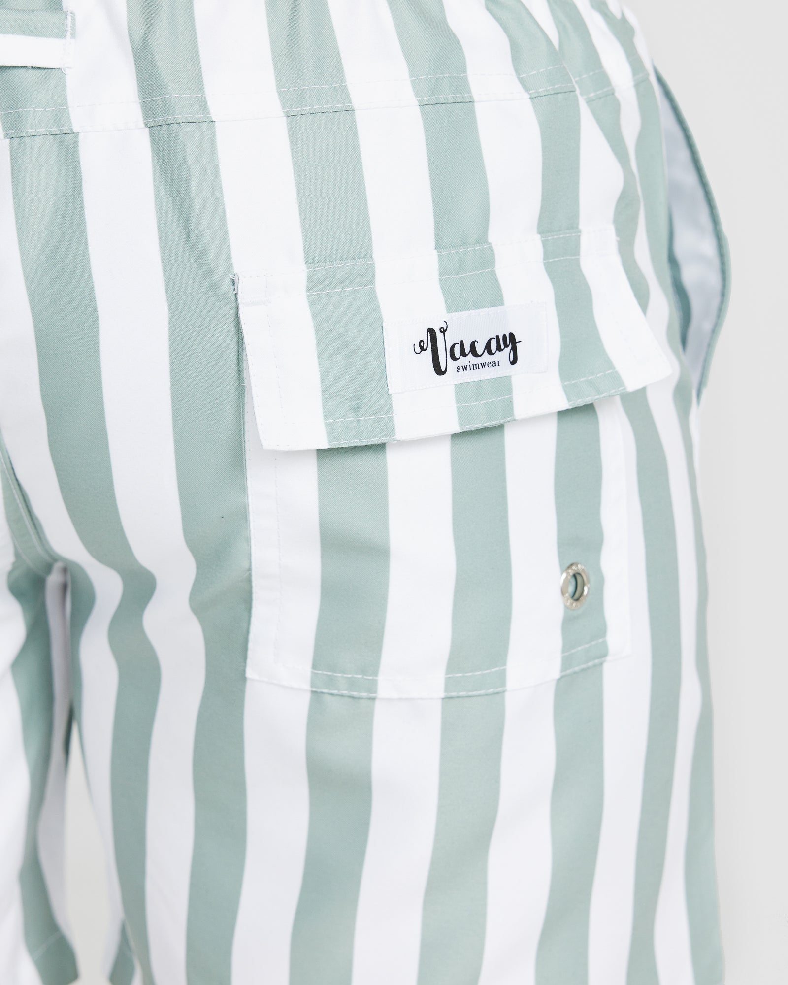 Naxos Swim Short Dusty Green Stripe
