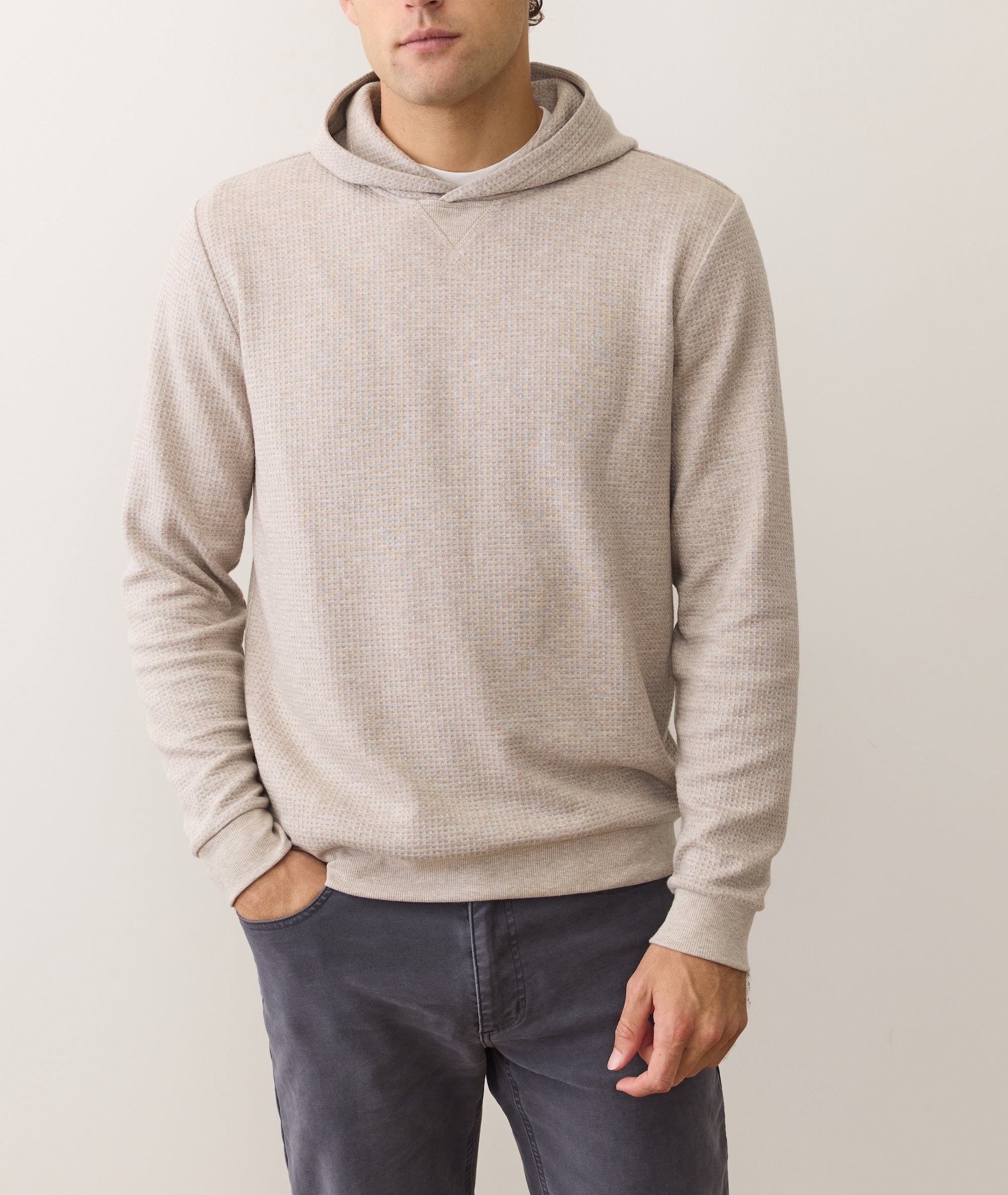 Waffle Hoodie Oatmeal