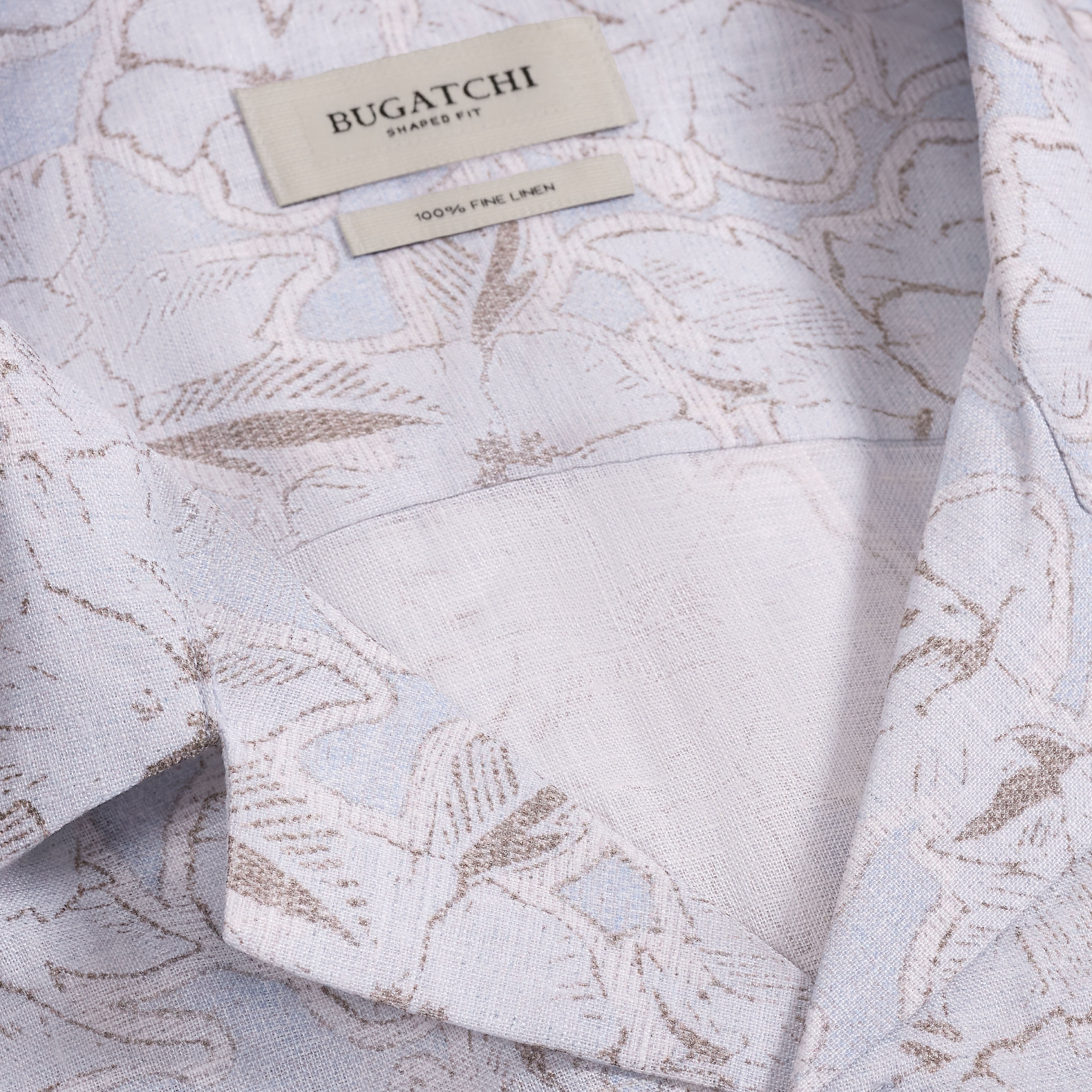 Jackson Linen Camp Shirt Air Blue