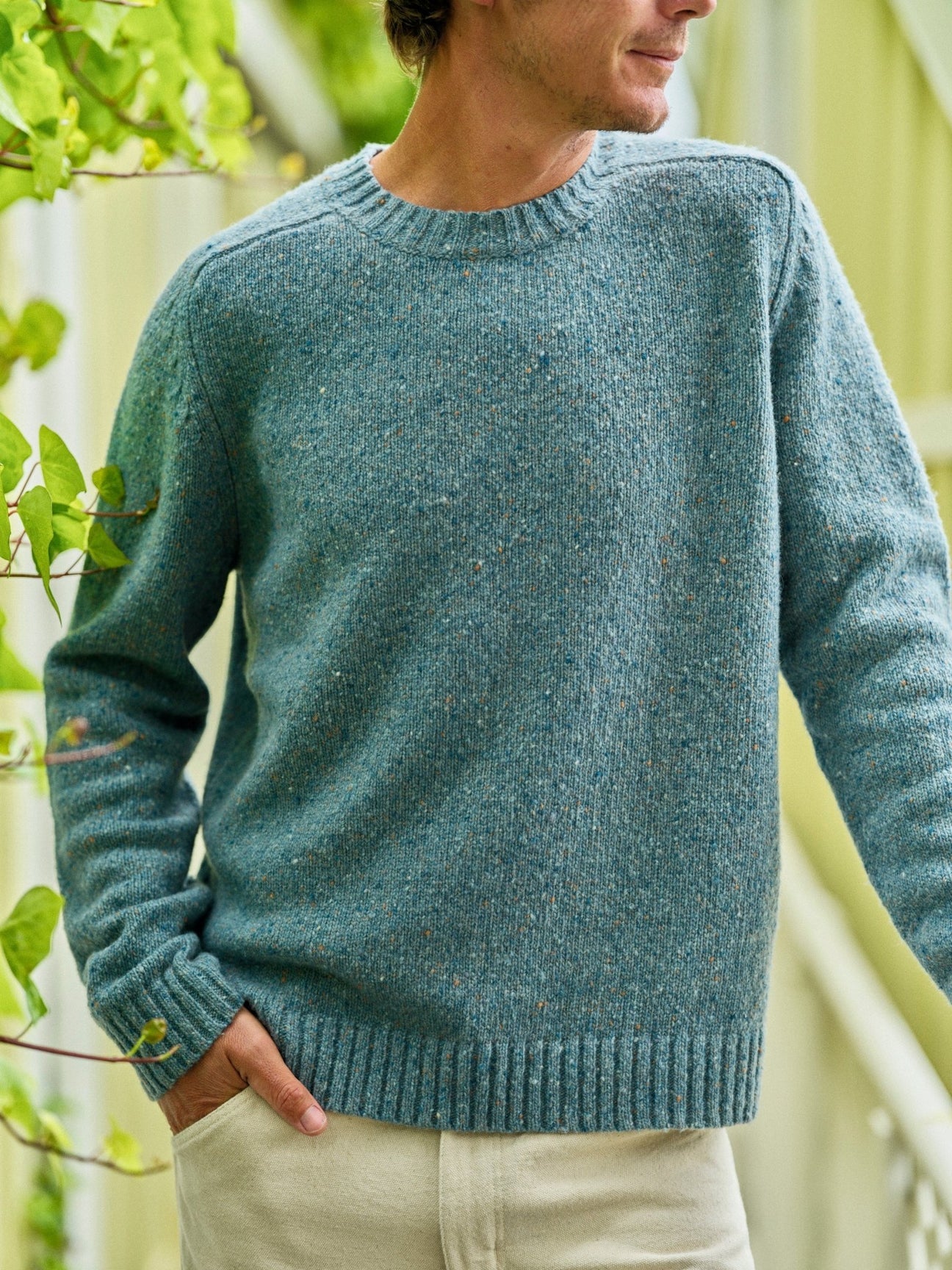 Cambridge Crew Sweater Sea Mist
