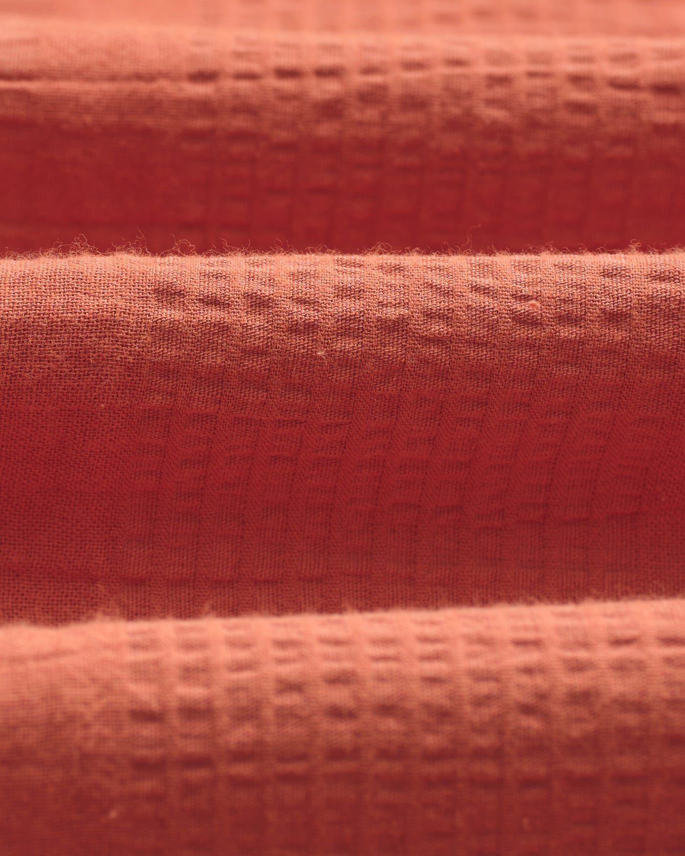 Didcot Shirt in Double Weave Grid Rust