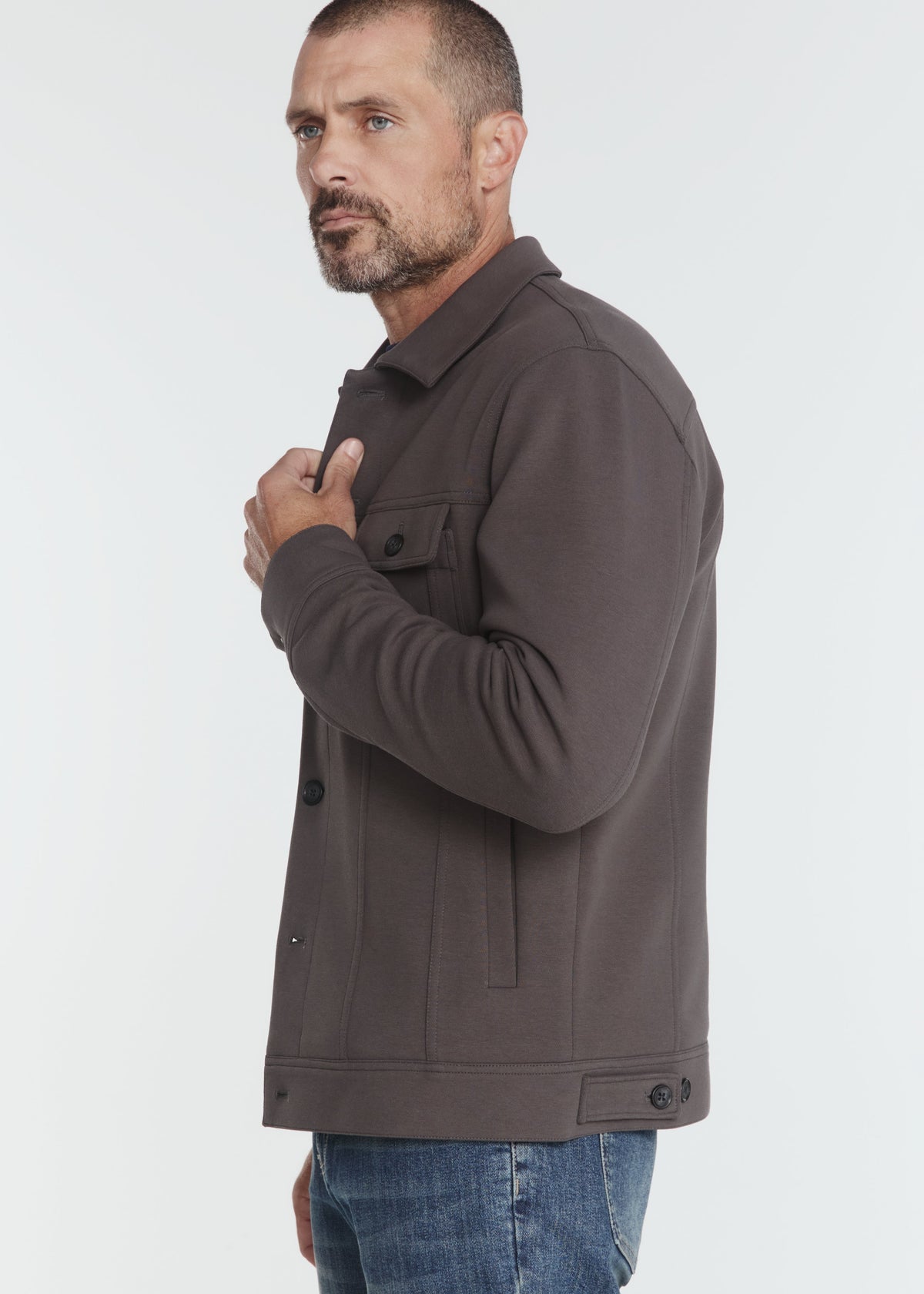 Callen Trucker Jacket Charcoal
