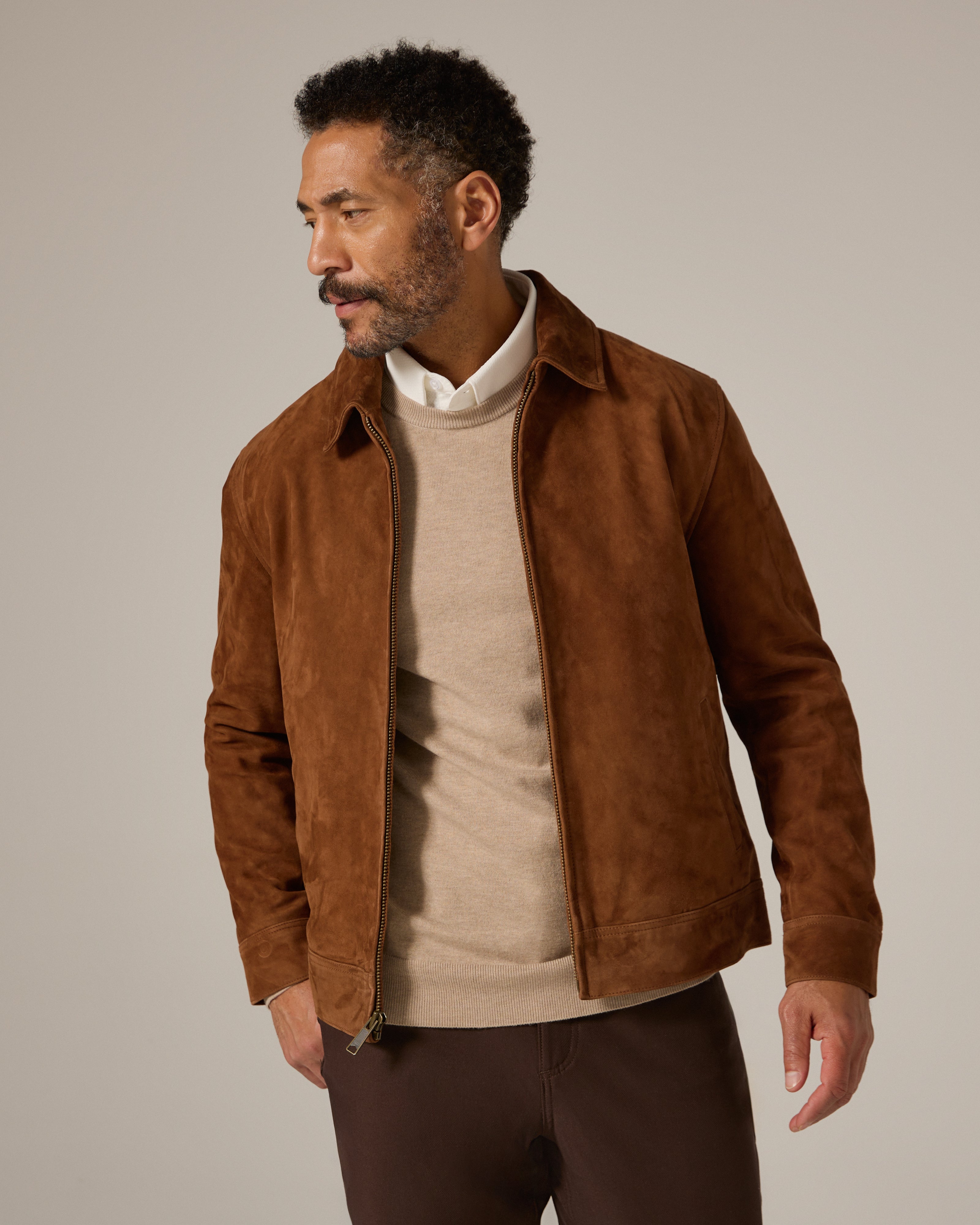 Outback Suede Jacket Brown