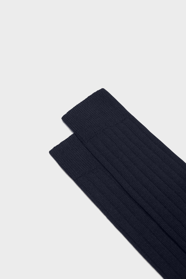 Wool Blend 90/10 Mid-Calf Sock Navy