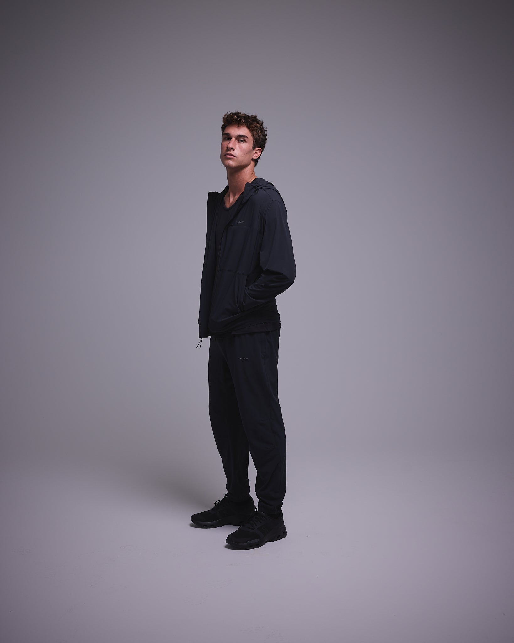 Flow Hooded Jacket Black