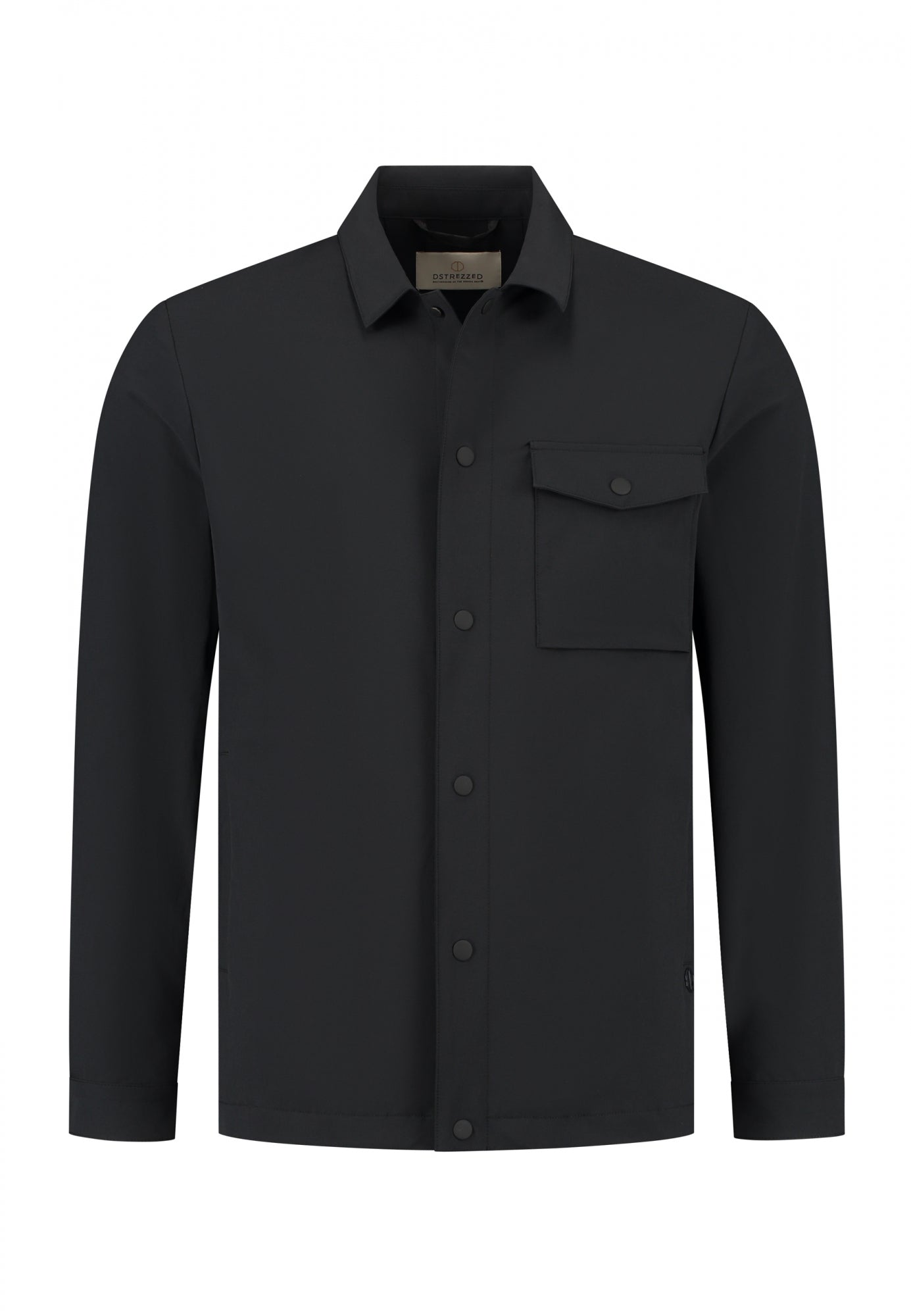 Lason Tech Stretch Overshirt Black